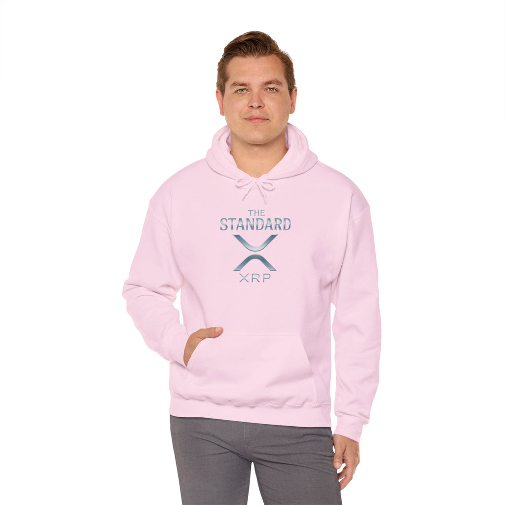 XRP 'The Standard' Logo Hoodie — Crypto Casual Pullover