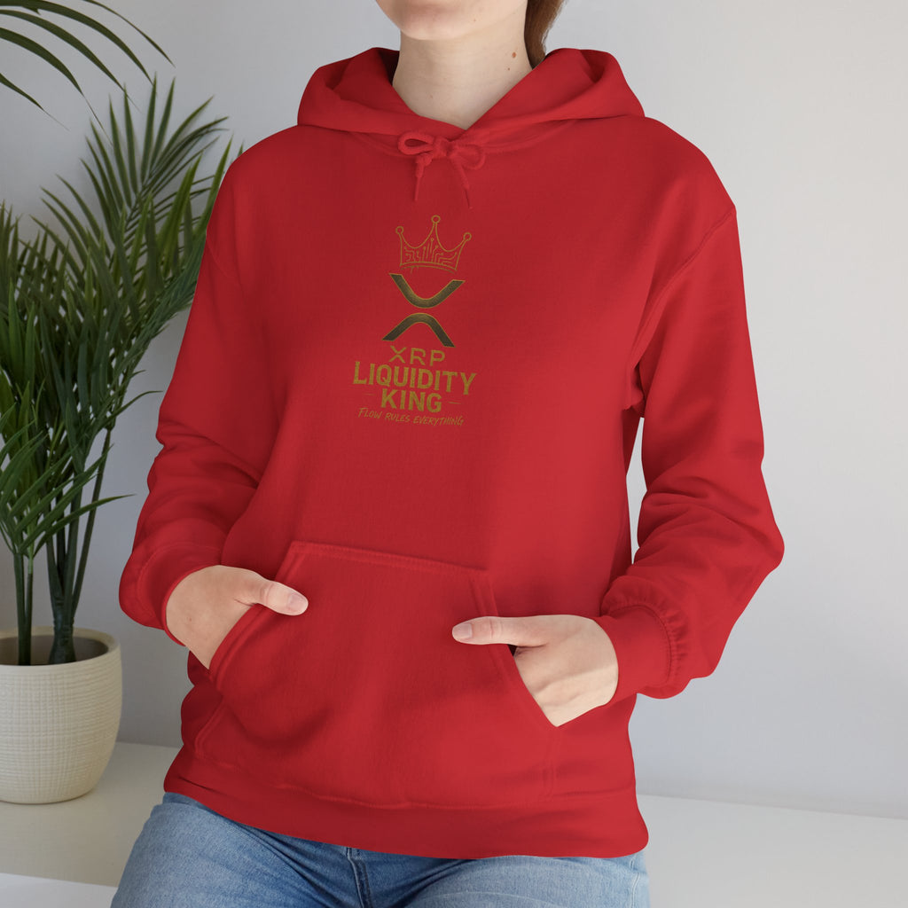 XRP Liquidity King Hoodie — Crypto Logo Pullover for Traders & Investors