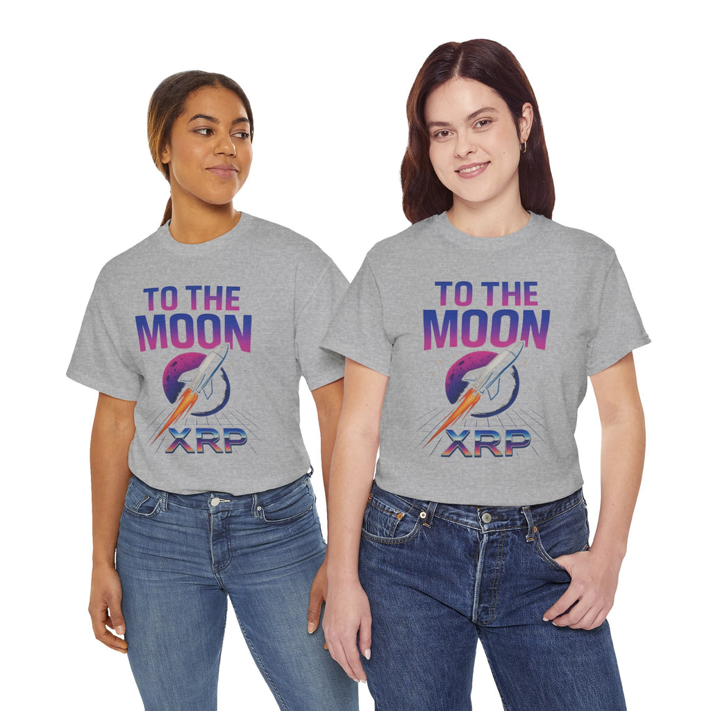XRP 'To The Moon' T-Shirt — Crypto Investor Rocket Tee