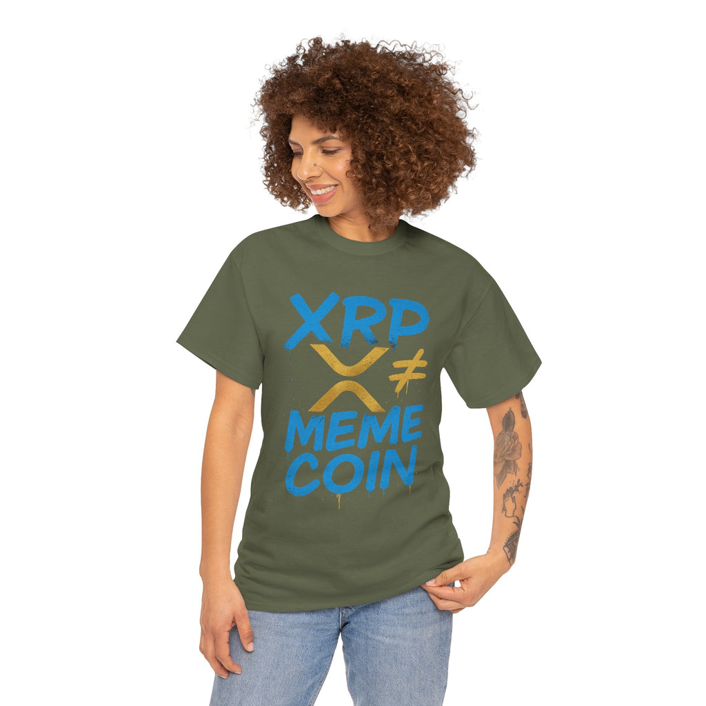 XRP ≠ Meme Coin T‑Shirt — Crypto Advocate Graphic Tee