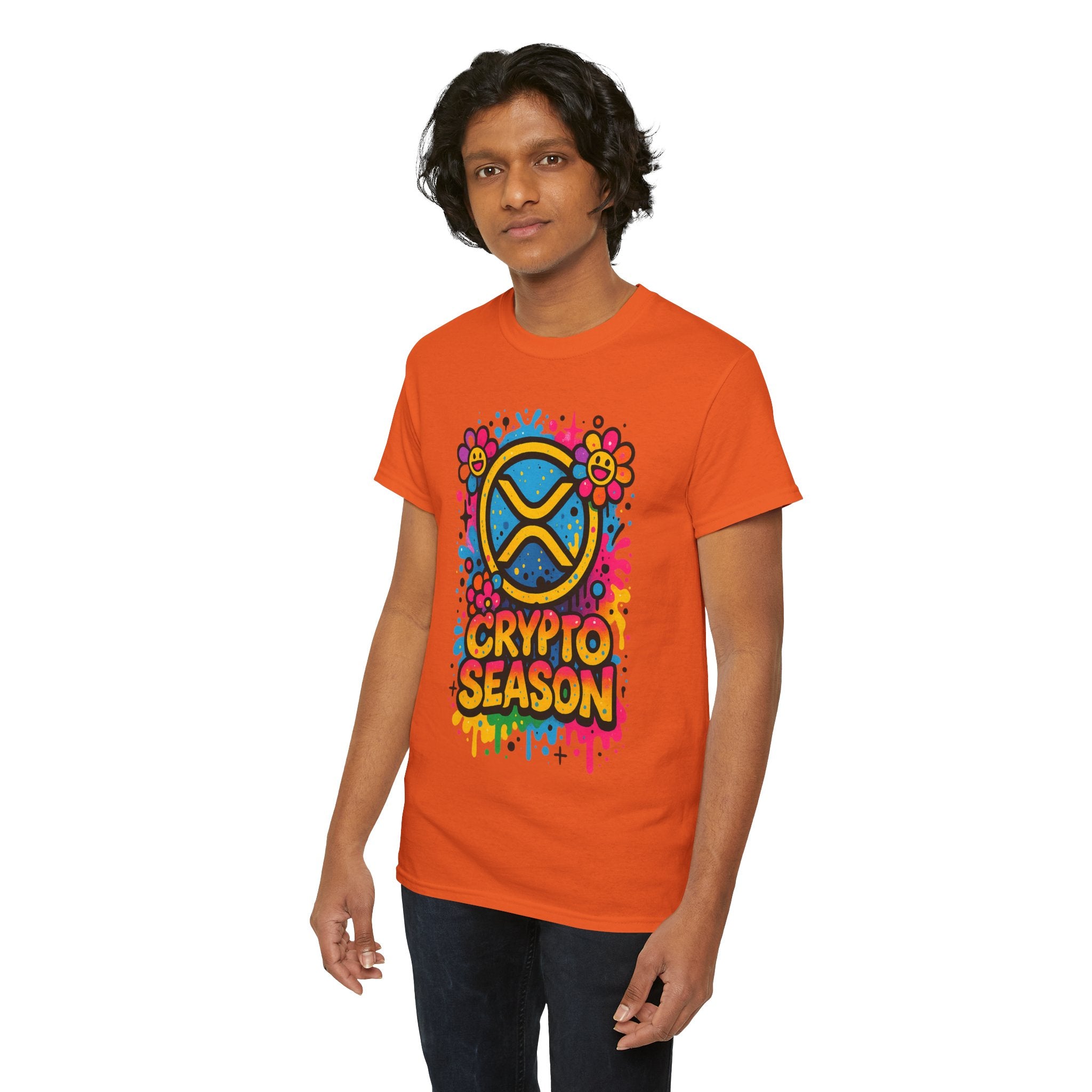 Crypto Season T-Shirt — Colorful Ripple XRP Logo Tee