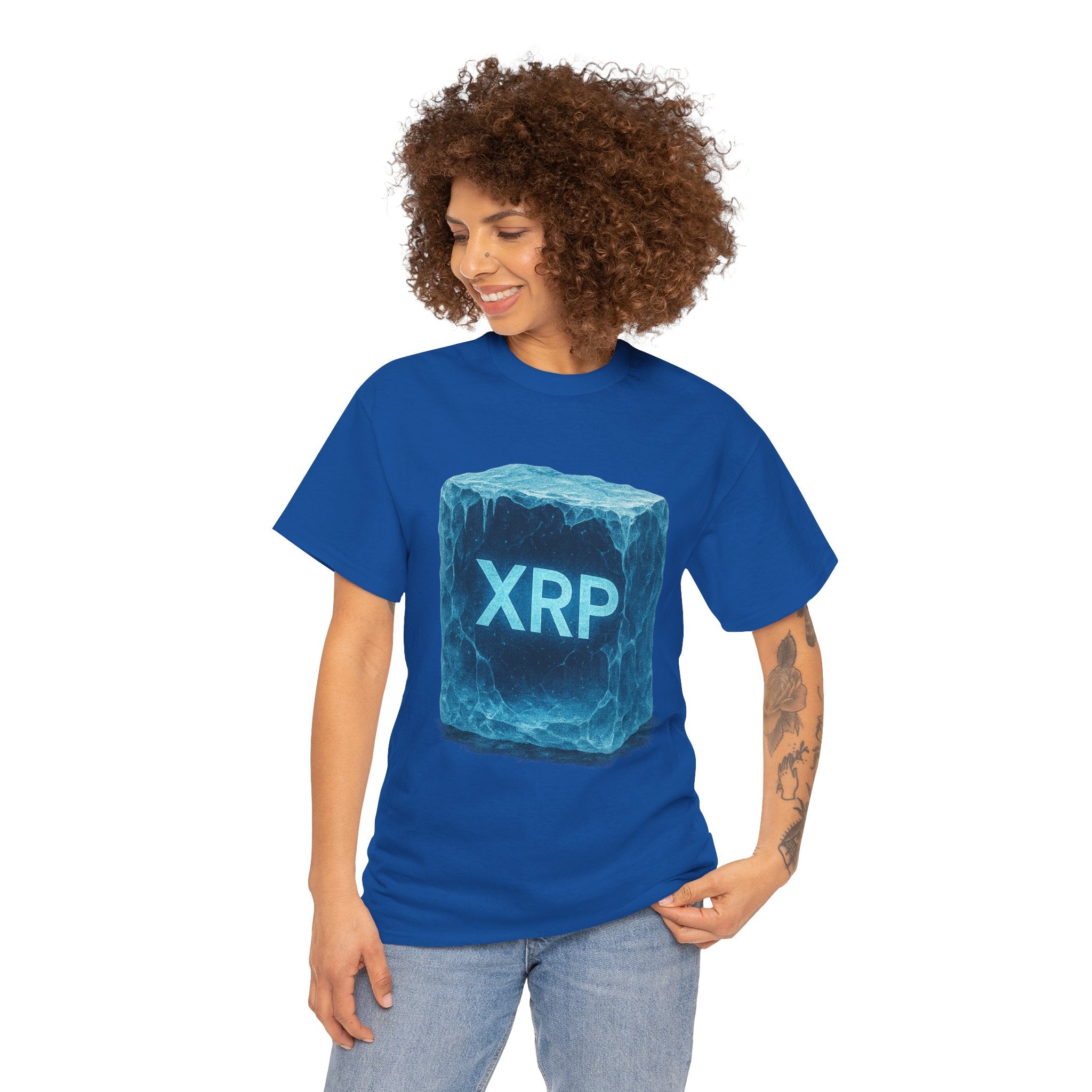 XRP Ice Block Tee — Crypto Ripple Logo T-Shirt