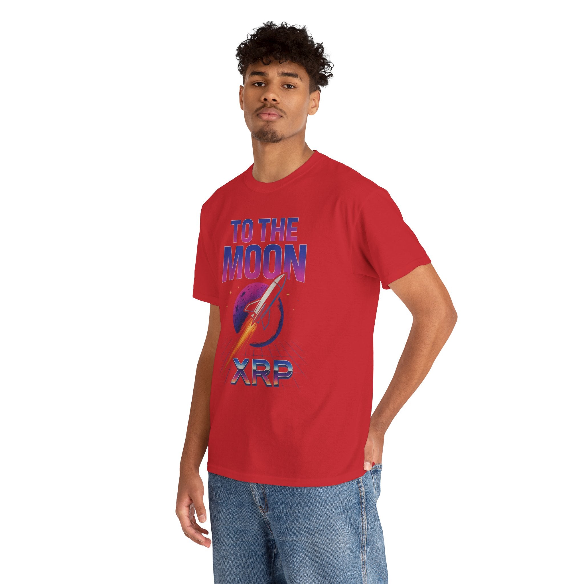 XRP 'To The Moon' T-Shirt — Crypto Investor Rocket Tee