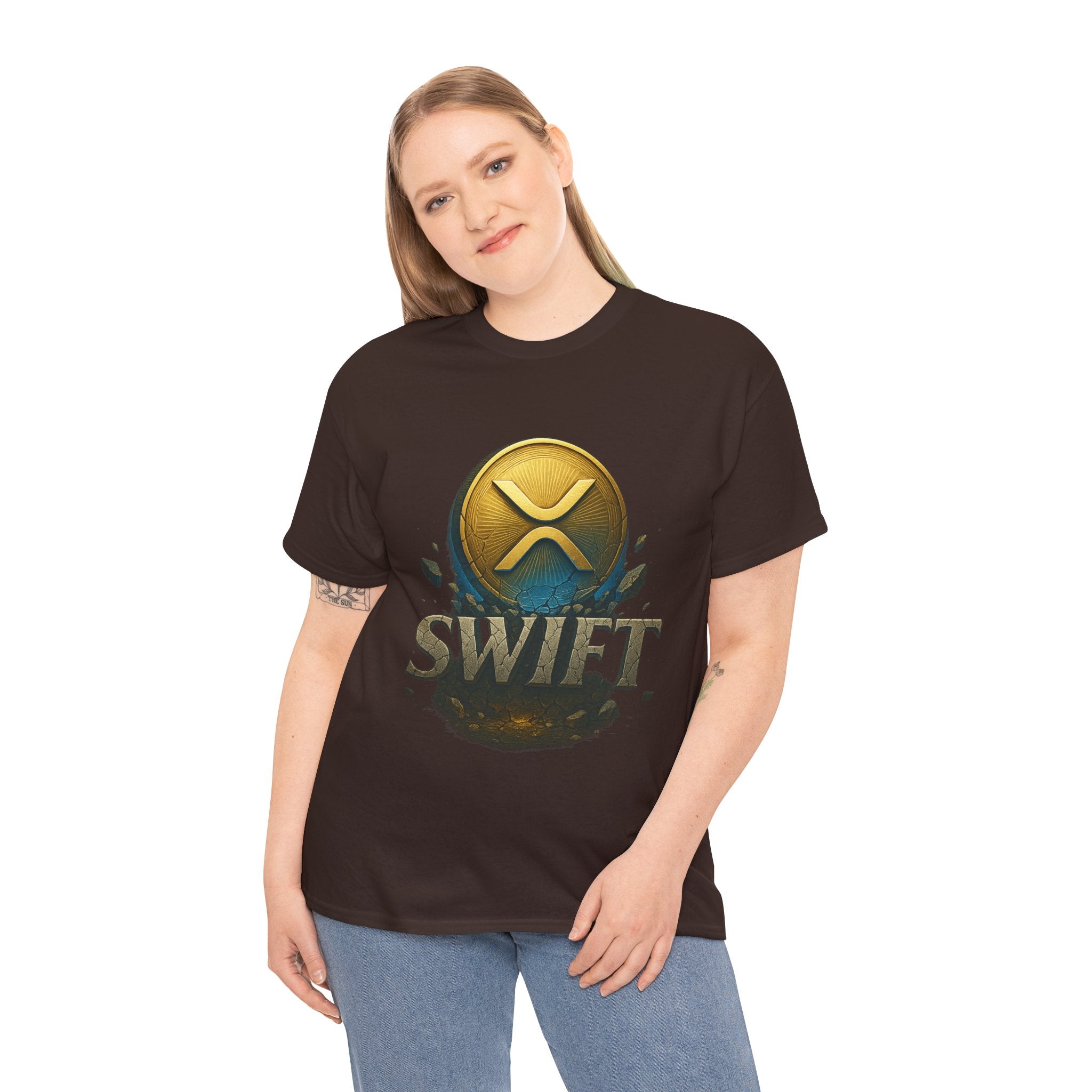 XRP Swift Cryptocurrency T‑Shirt — Ripple Coin Logo Graphic Tee
