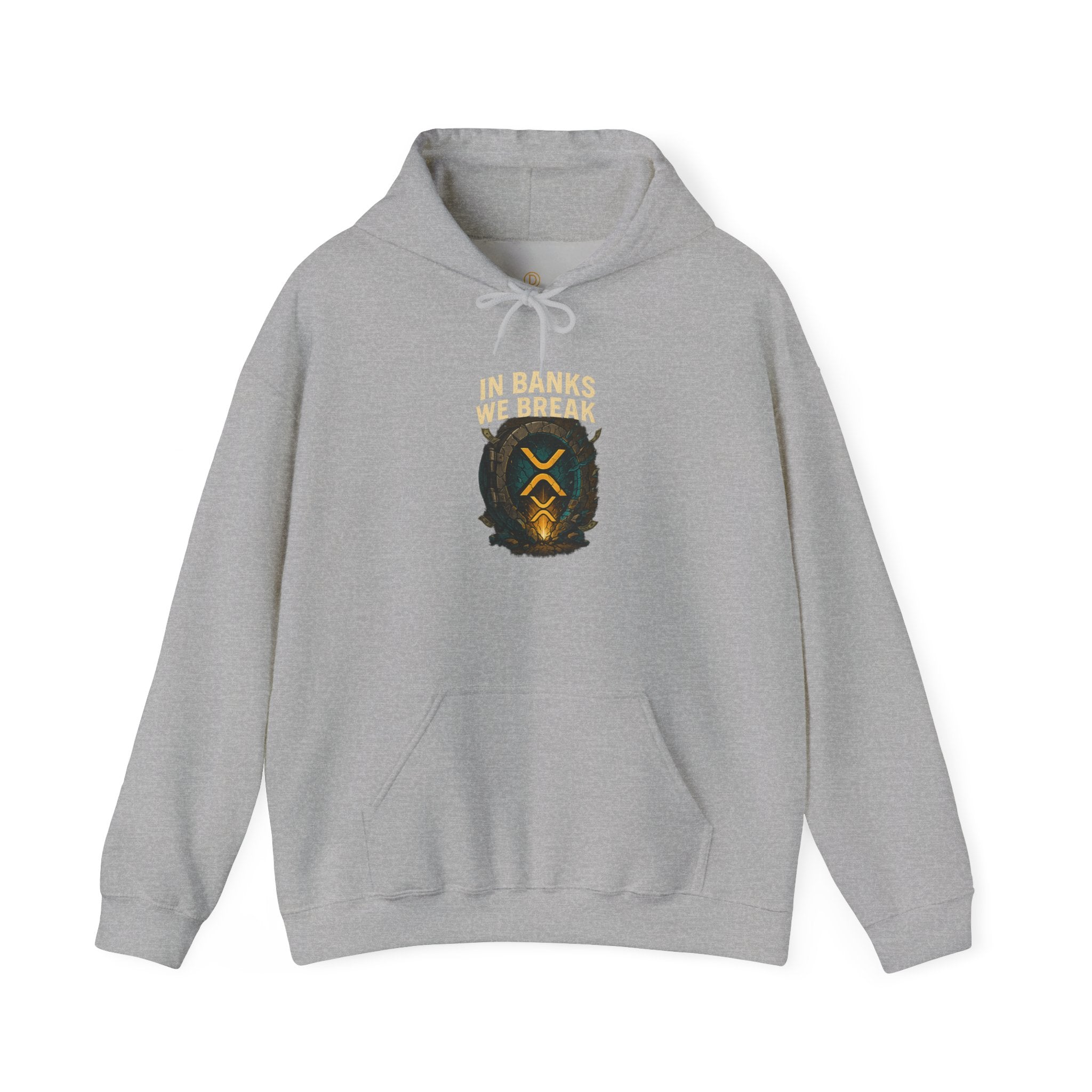 Hoodie — 'In Banks We Trust' Crest Pullover