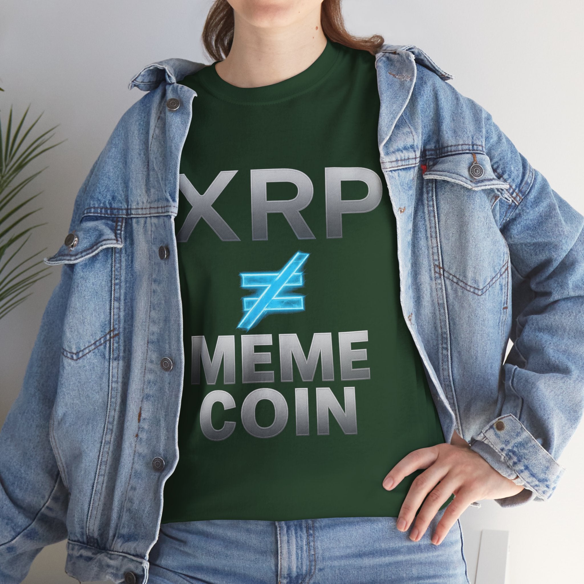 XRP ≠ Meme Coin T-Shirt — Crypto Investor Statement Tee