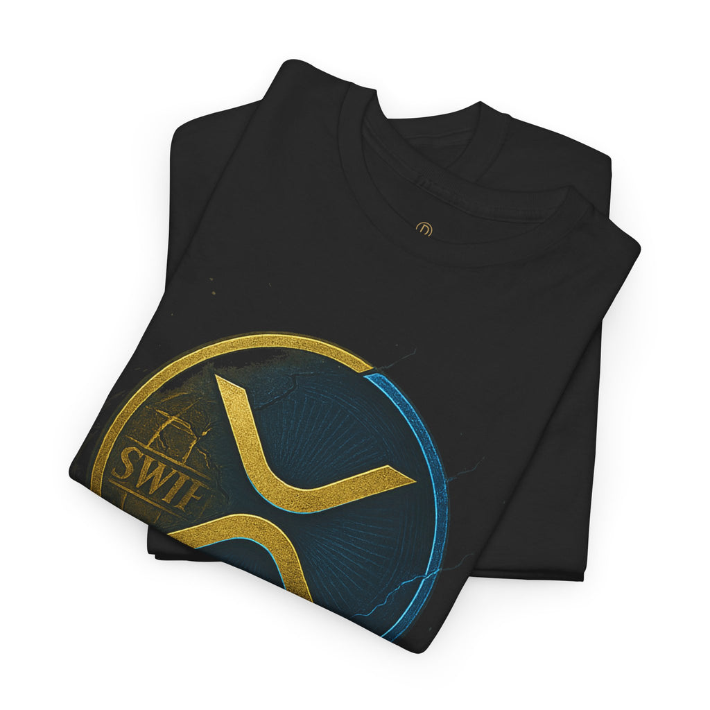 XRP 'Replaces Swift' Cotton Tee — Crypto Ripple Logo T-Shirt