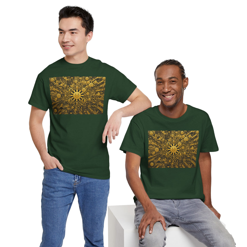 Sunflower Burst T‑Shirt — Golden Sunflower Pattern Tee