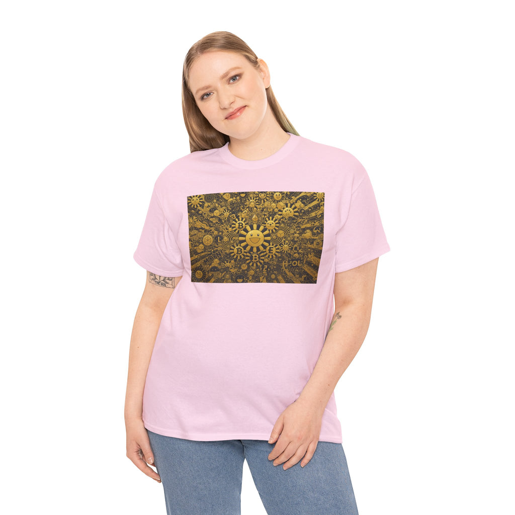 Sunflower Burst T‑Shirt — Golden Sunflower Pattern Tee