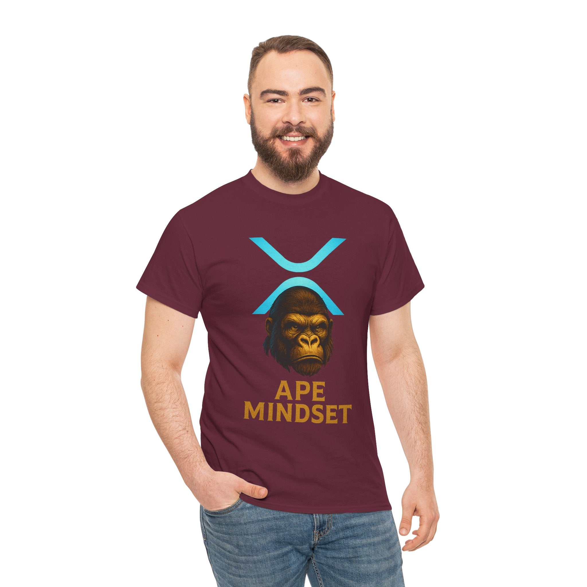 Ape Mindset T-Shirt — Crypto XRP Ape Graphic Tee