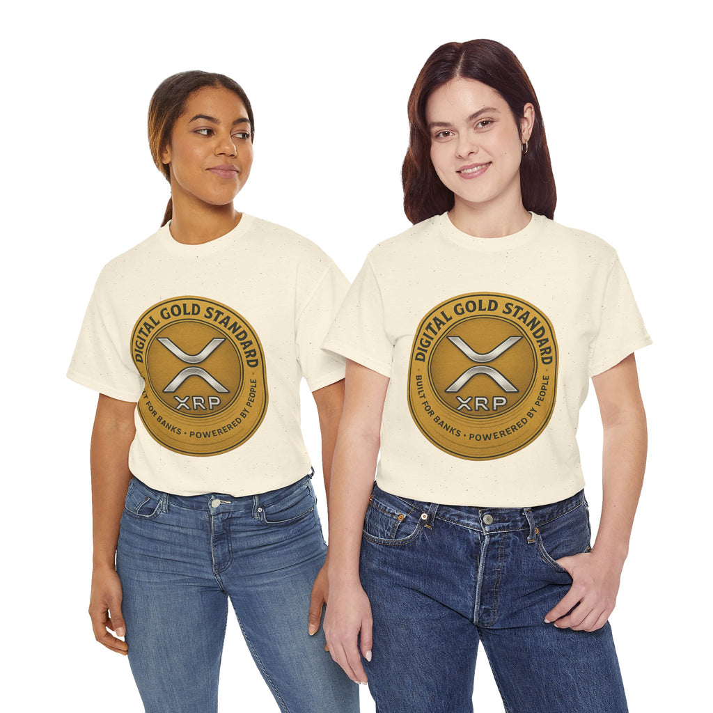 XRP Digital Gold Tee – Cryptocurrency Logo Shirt
