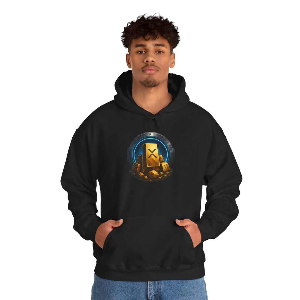 Gaming Treasure Hoodie — Gold Loot Chest Emblem