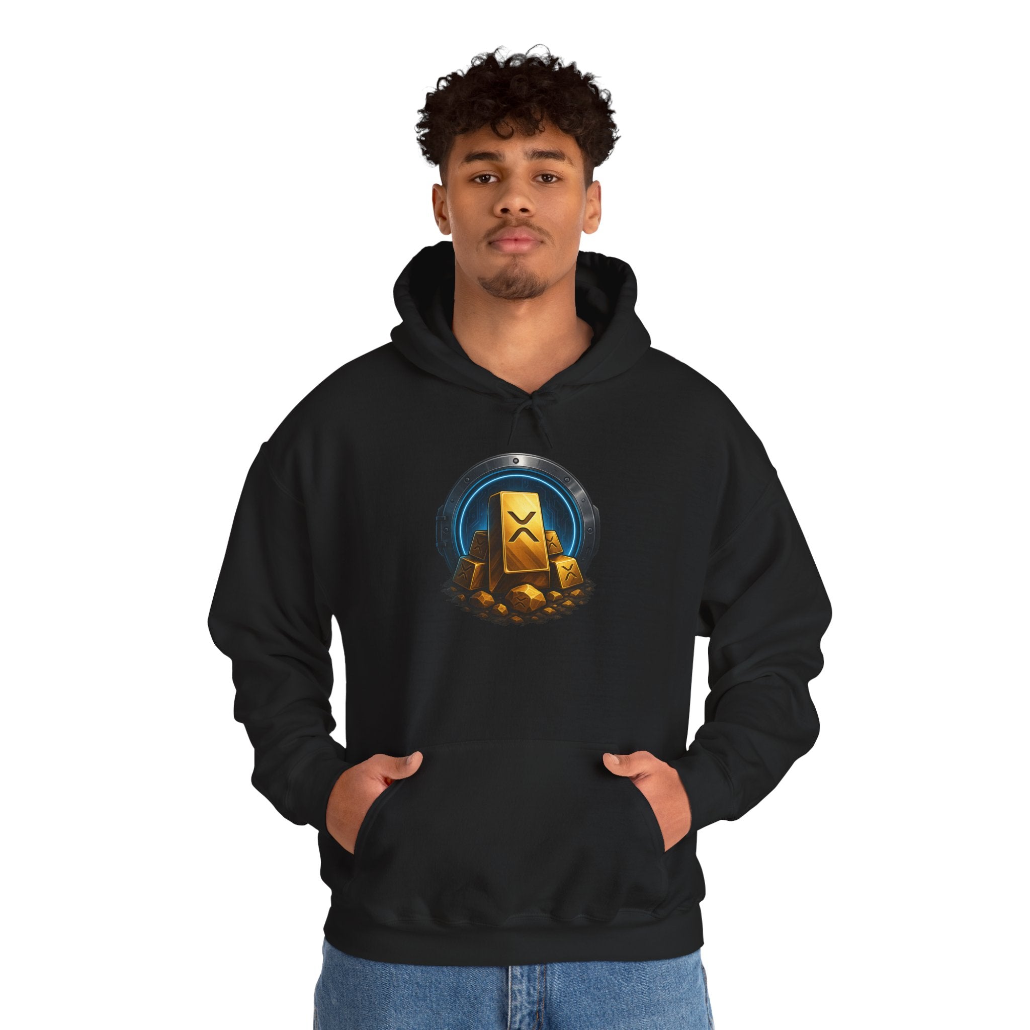 Gaming Treasure Hoodie — Gold Loot Chest Emblem