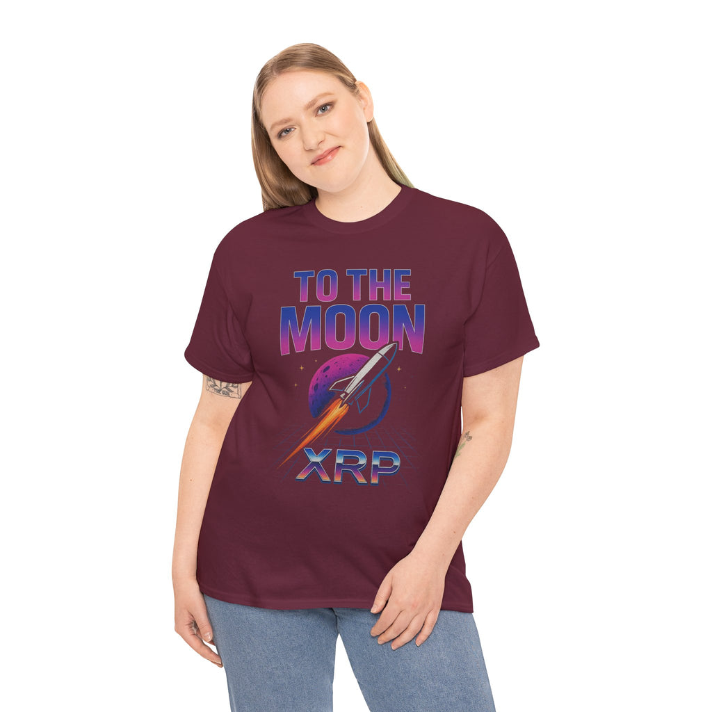 XRP 'To The Moon' T-Shirt — Crypto Investor Rocket Tee