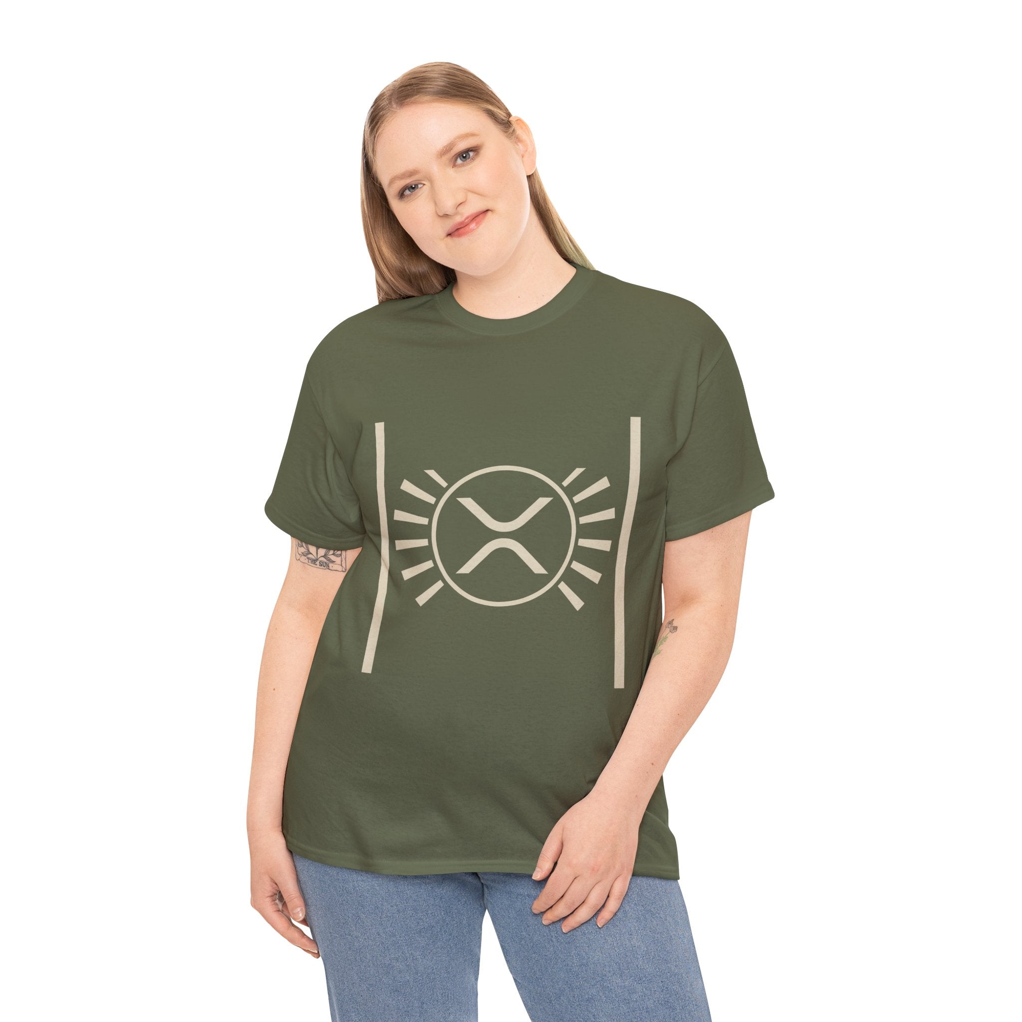 XRP Sun Logo T‑Shirt — Minimal Crypto Ripple Tee