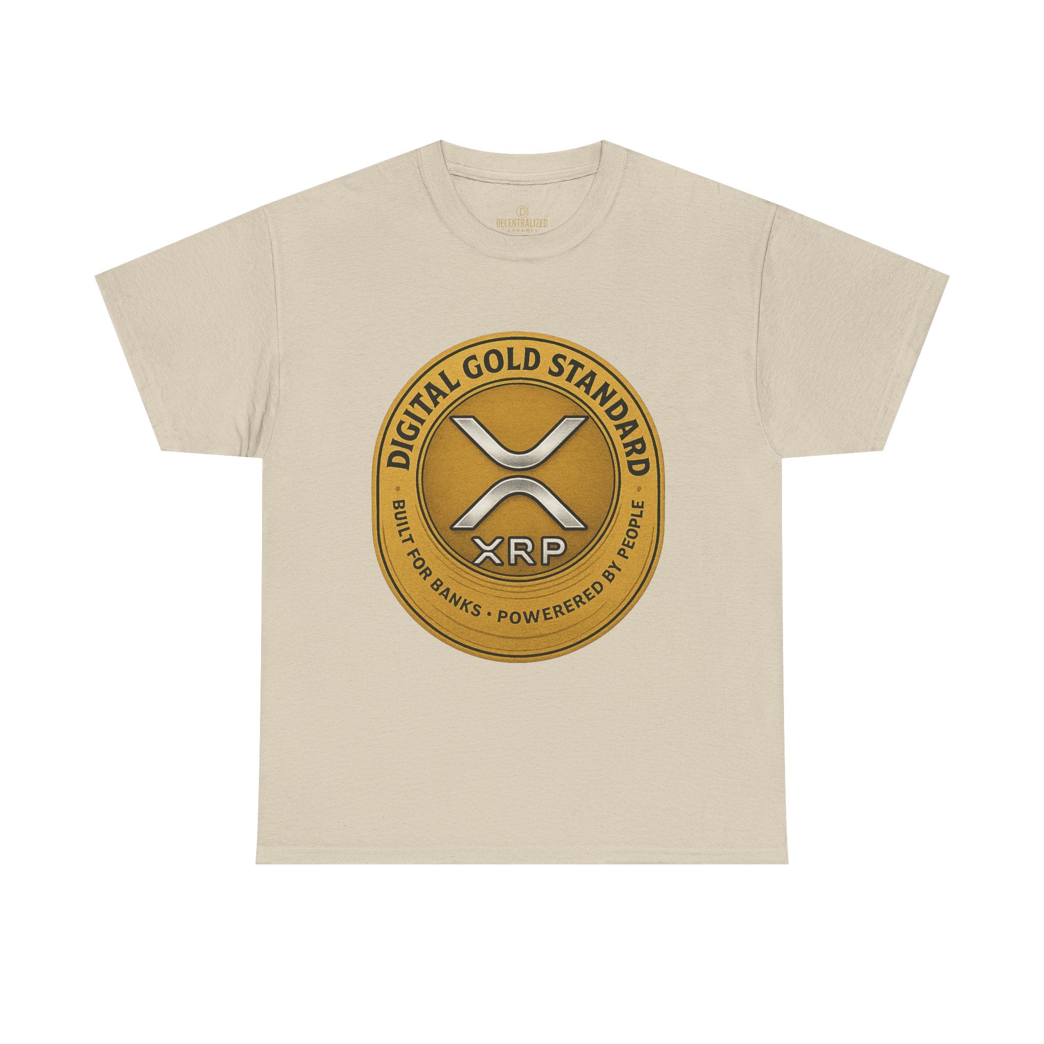 XRP Digital Gold Tee – Cryptocurrency Logo Shirt