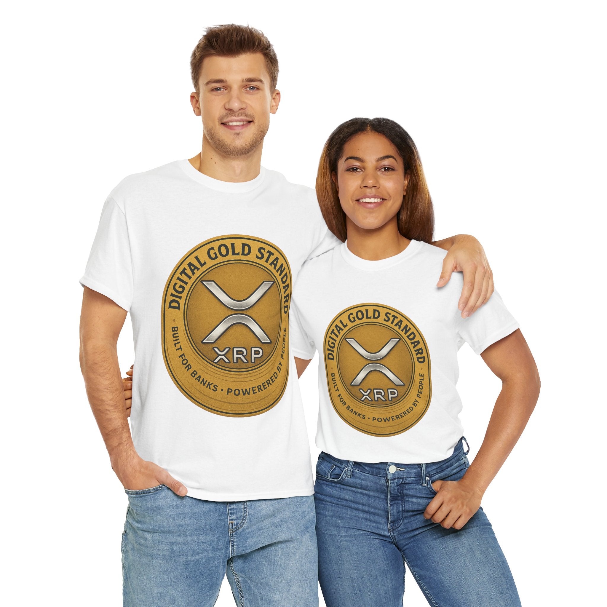 XRP Digital Gold Tee – Cryptocurrency Logo Shirt