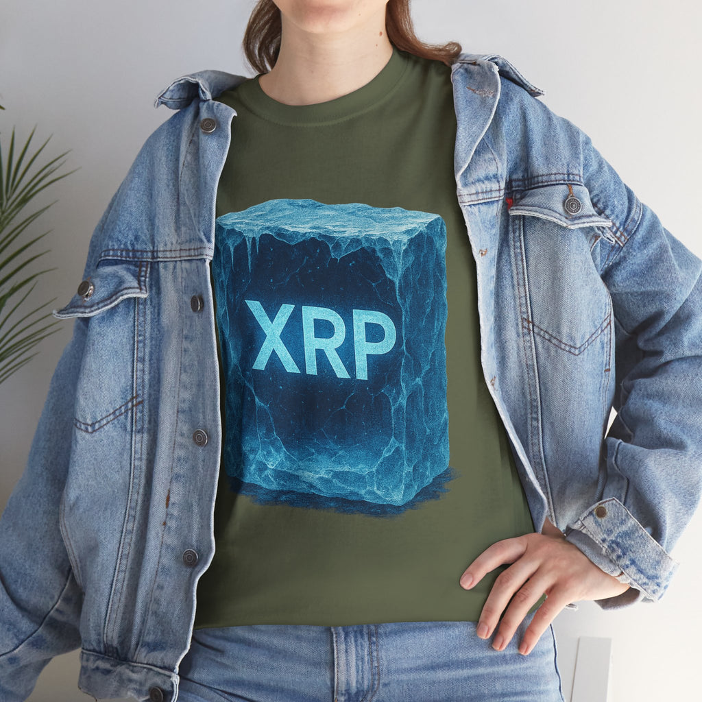 XRP Ice Block Tee — Crypto Ripple Logo T-Shirt