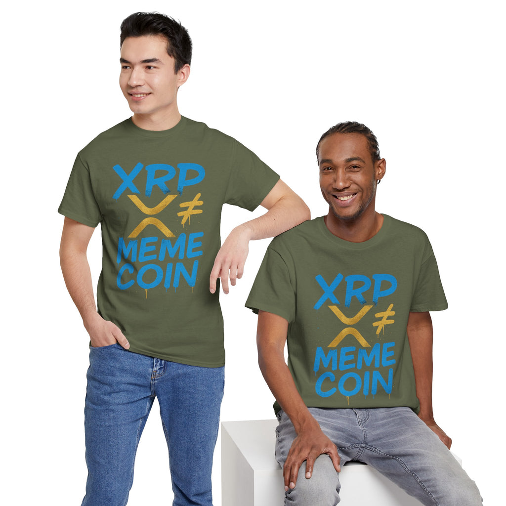 XRP ≠ Meme Coin T‑Shirt — Crypto Advocate Graphic Tee