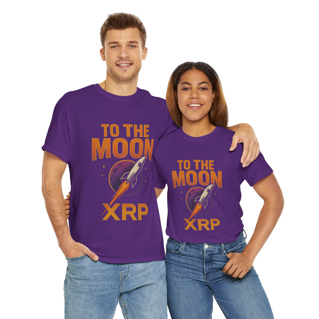 XRP To The Moon Tee — Cryptocurrency Investor Rocket Shirt