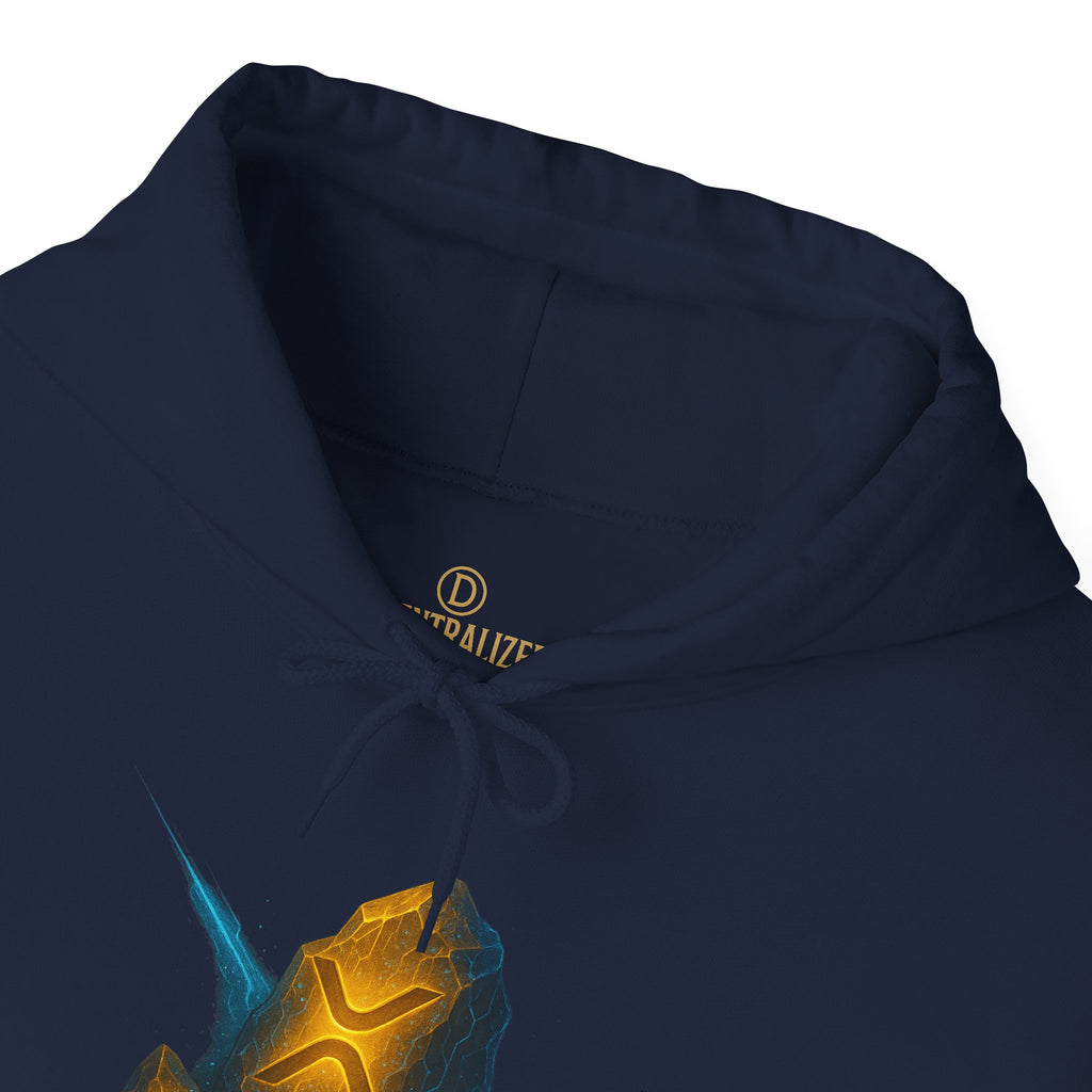 Rune Stone Hoodie — Glowing Mystic Rock Graphic Hooded Sweatshirt