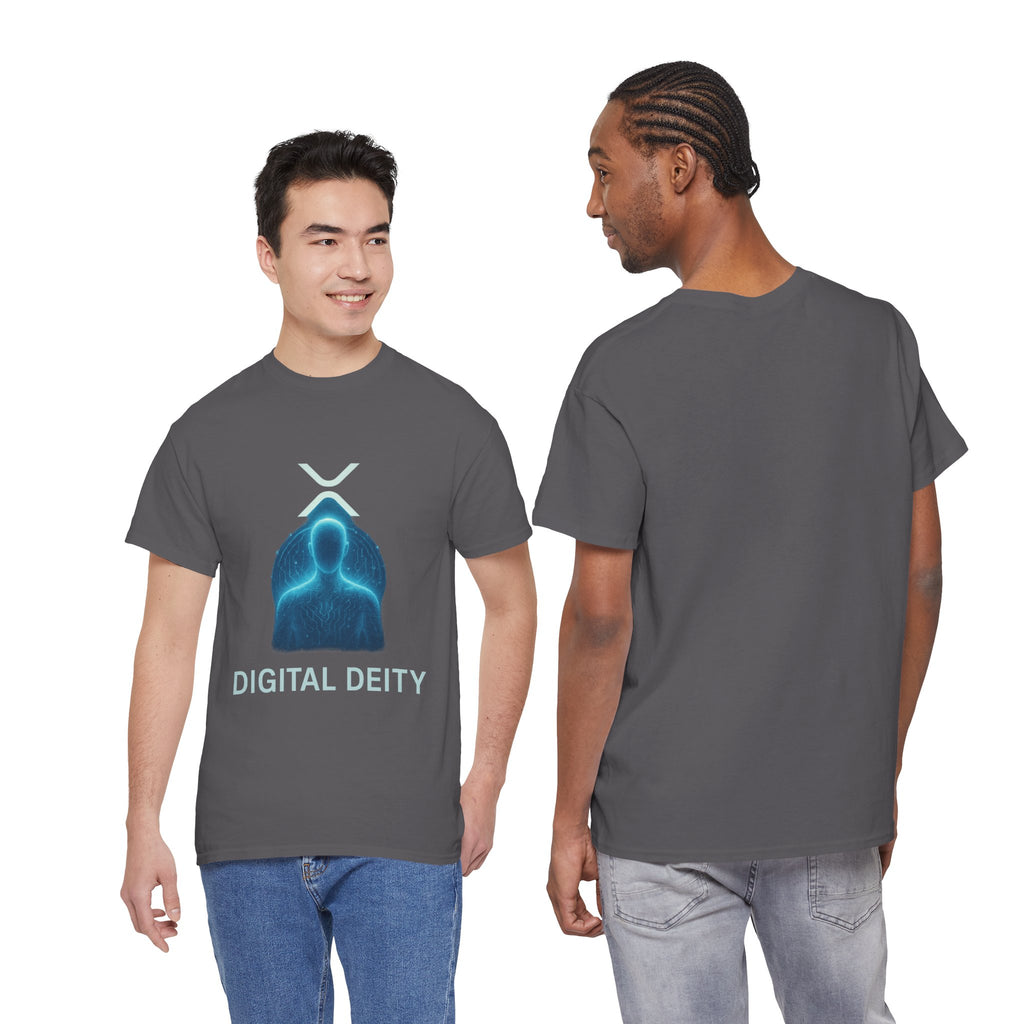 Digital Deity T‑Shirt — Futuristic Neon Tech Hoodie Tee