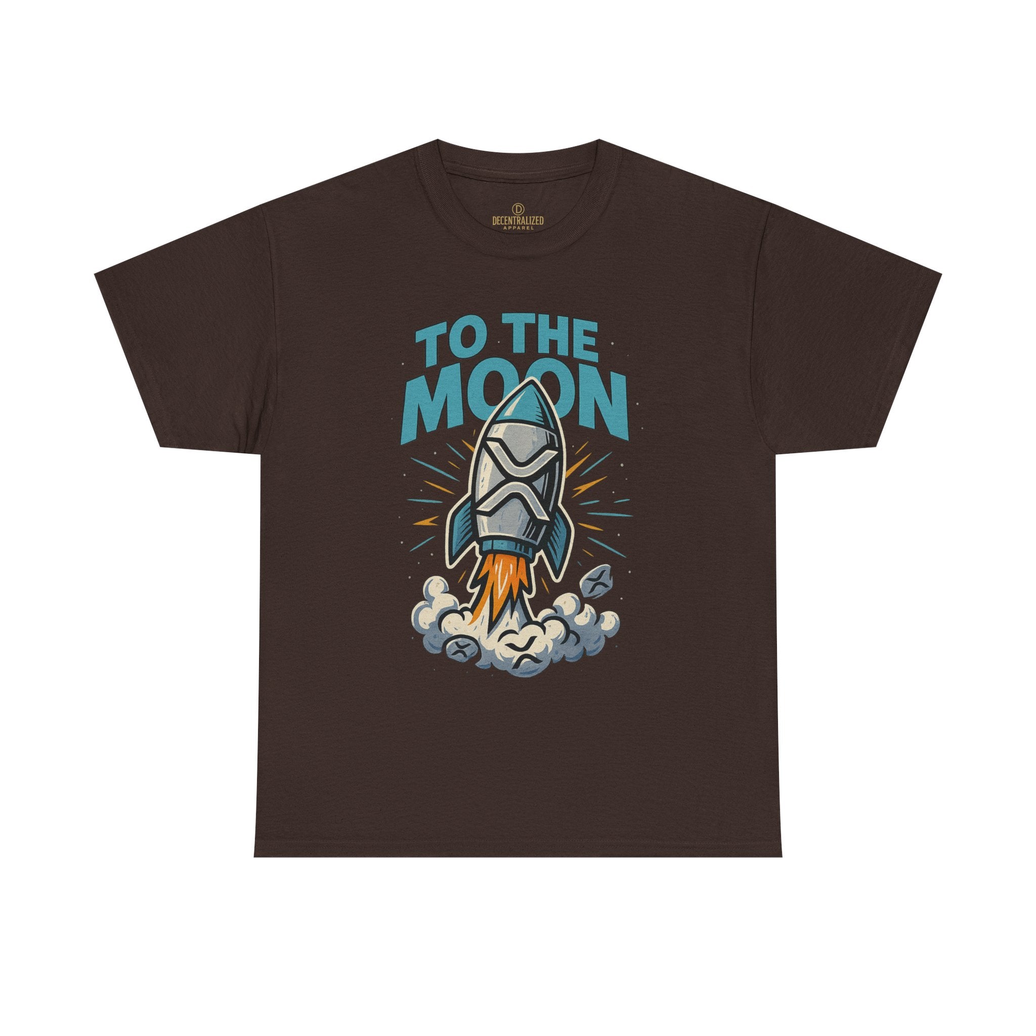To The Moon Rocket T-Shirt — Space Graphic Tee for Crypto & Space Enthusiasts