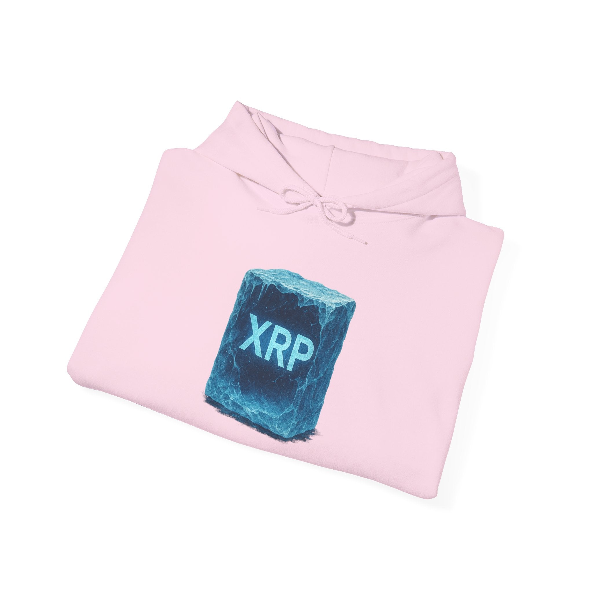 XRP Frozen Cube Hoodie — Crypto Ice Block Sweater for XRP Fans