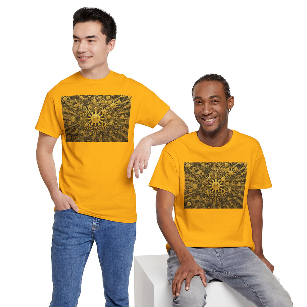 Sunflower Burst T‑Shirt — Golden Sunflower Pattern Tee
