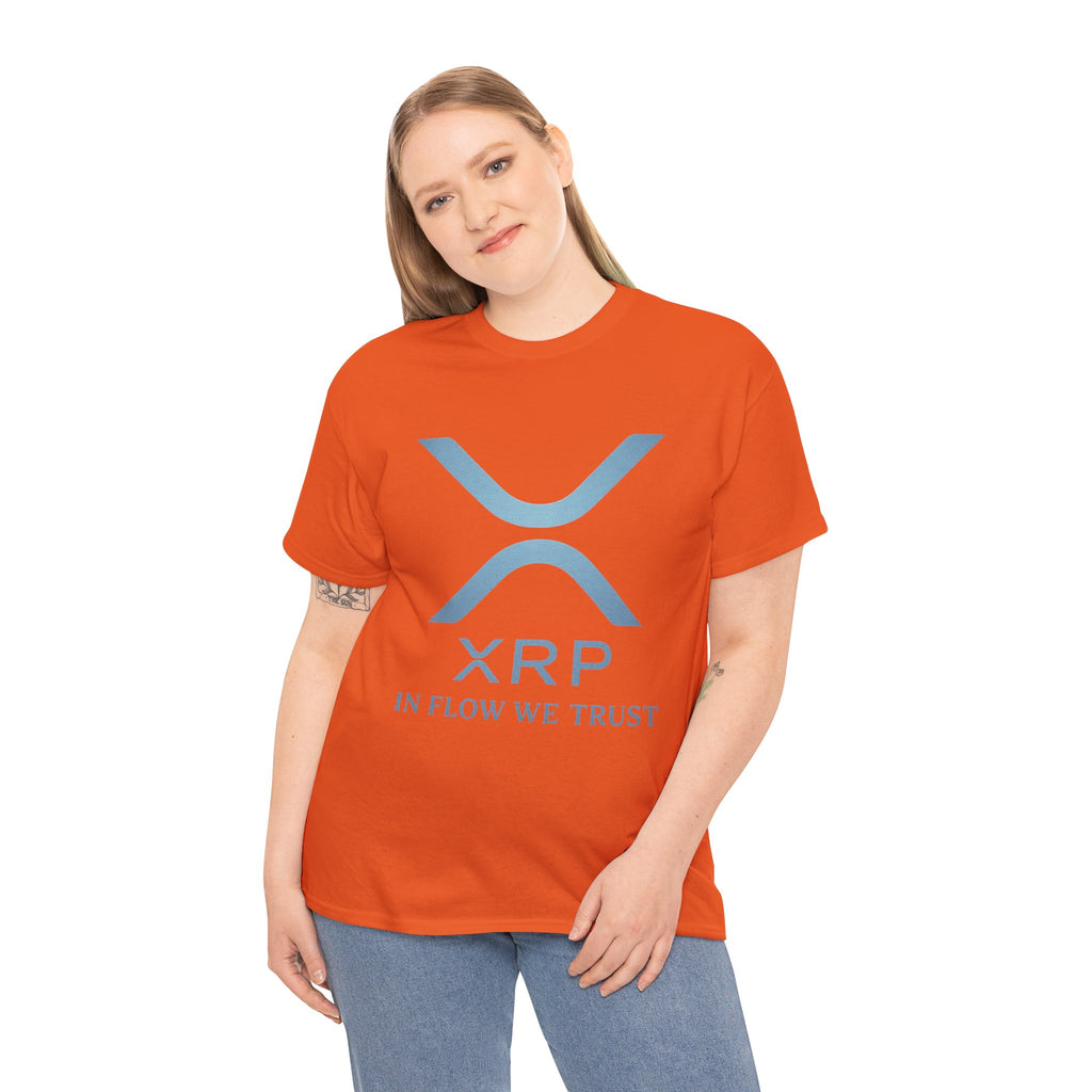XRP Crypto Tee — "In Flow We Trust" Ripple Logo T-Shirt