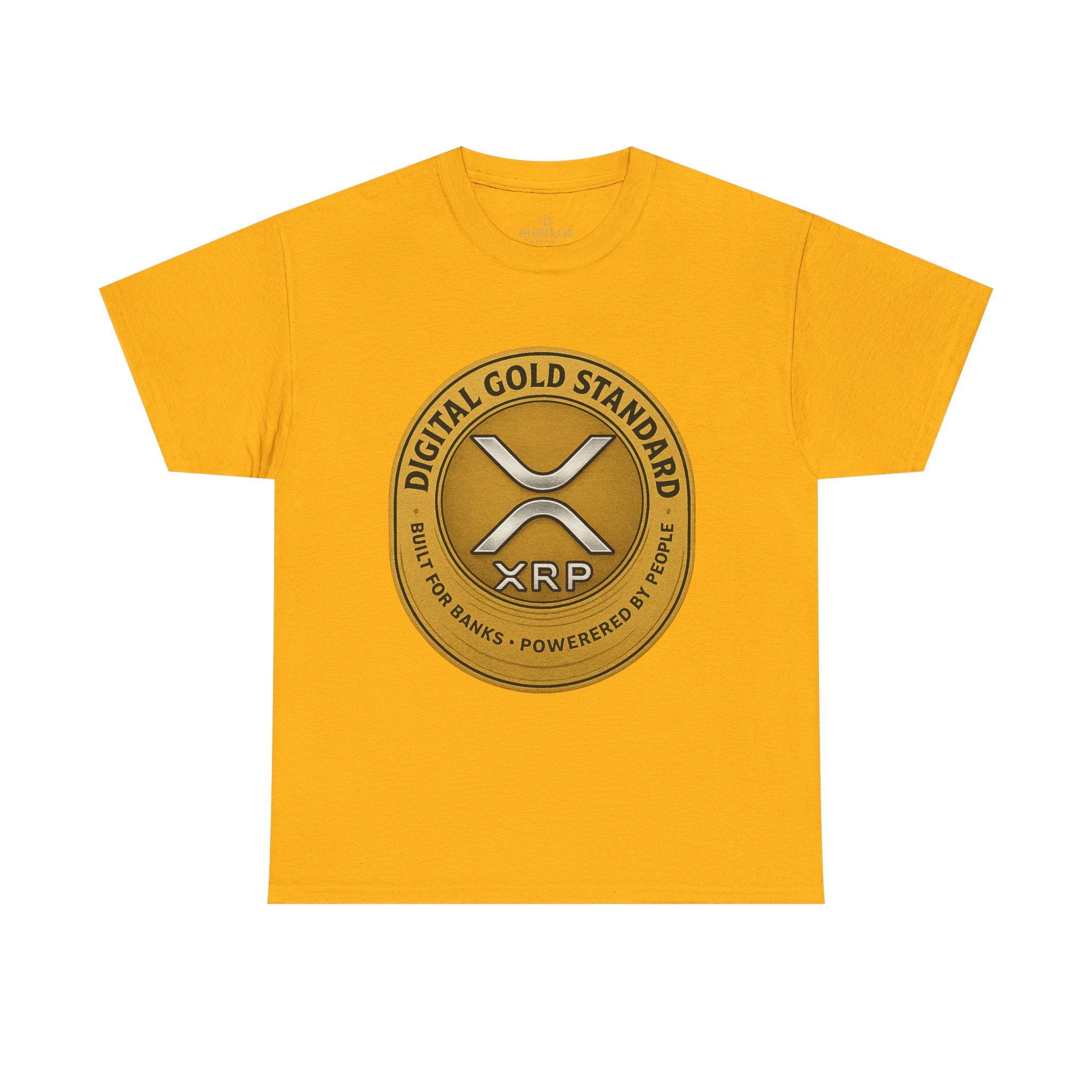XRP Digital Gold Tee – Cryptocurrency Logo Shirt