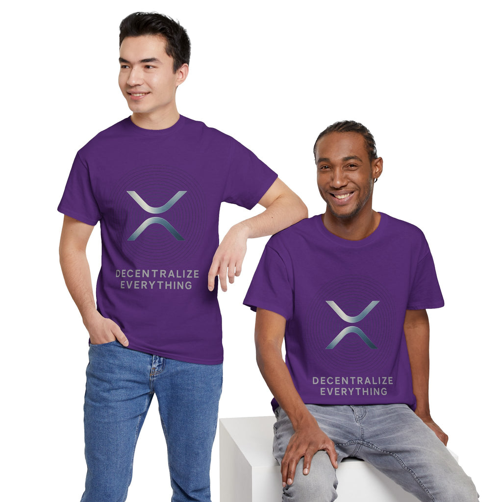 XRP 'Decentralize Everything' Tee - Crypto Logo T-Shirt