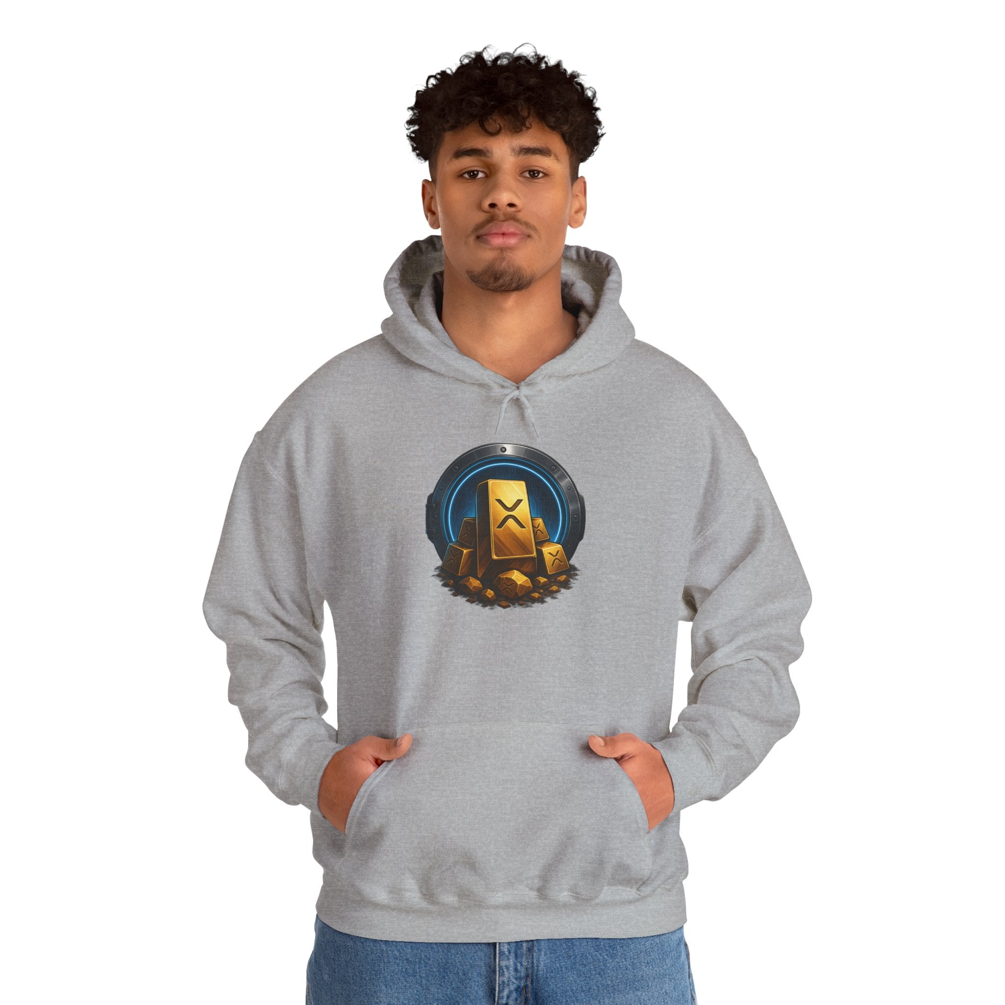 Gaming Treasure Hoodie — Gold Loot Chest Emblem