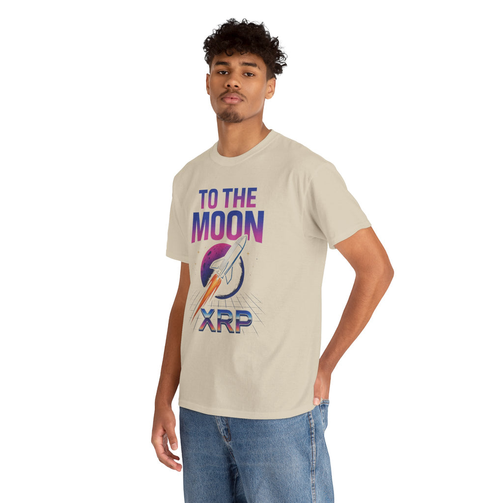 XRP 'To The Moon' T-Shirt — Crypto Investor Rocket Tee