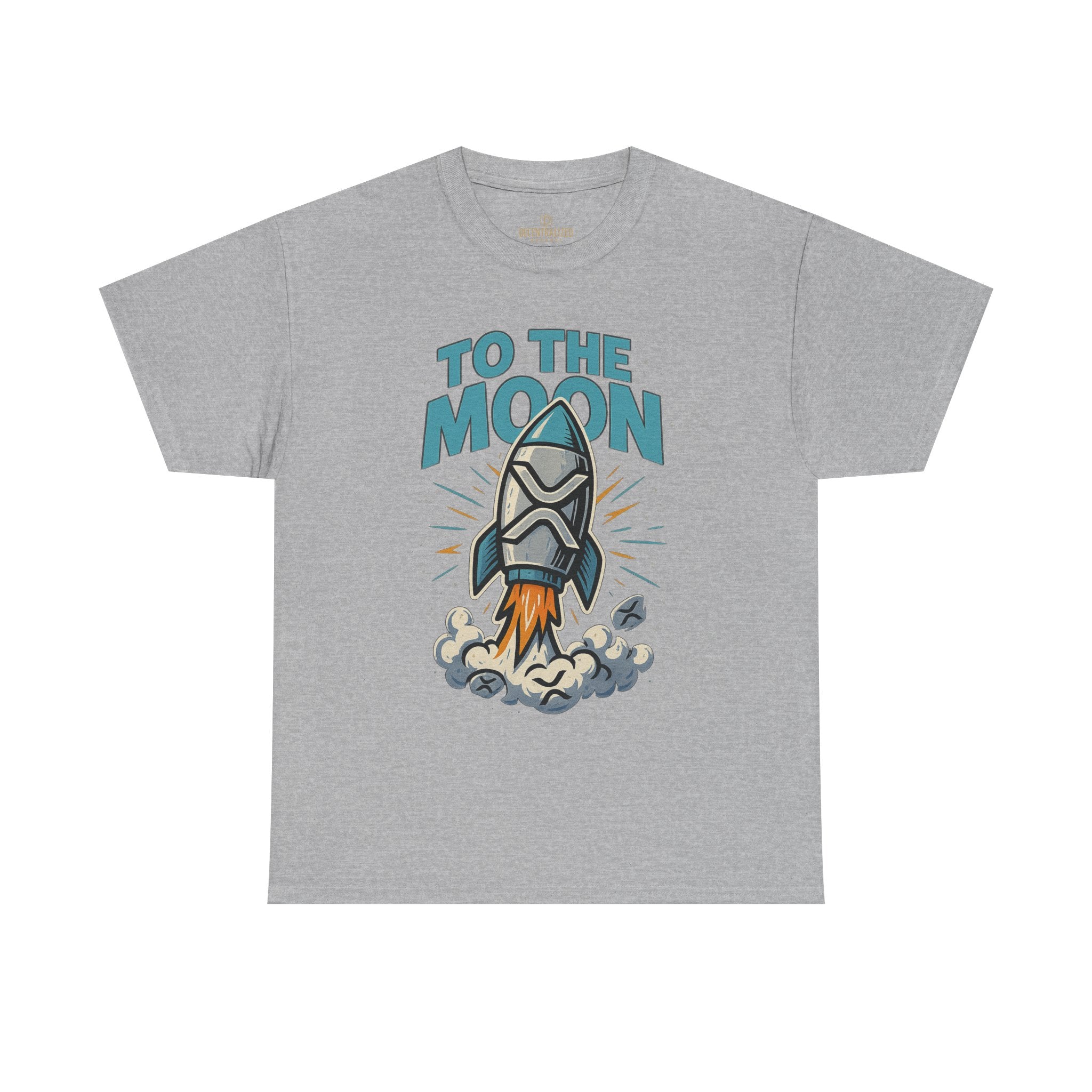 To The Moon Rocket T-Shirt — Space Graphic Tee for Crypto & Space Enthusiasts