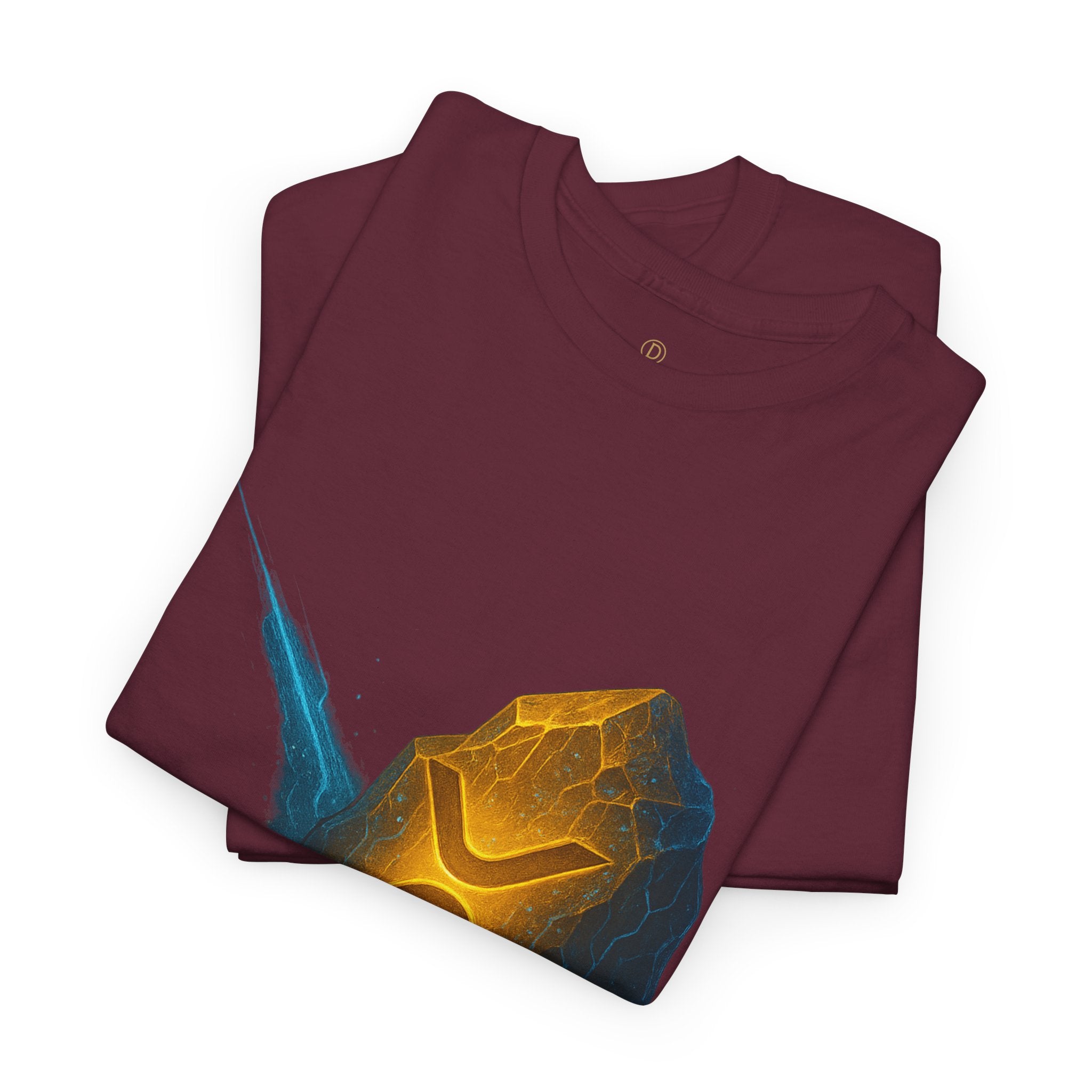 Rune Stone Graphic Tee — Glowing Mystic Rock T-Shirt