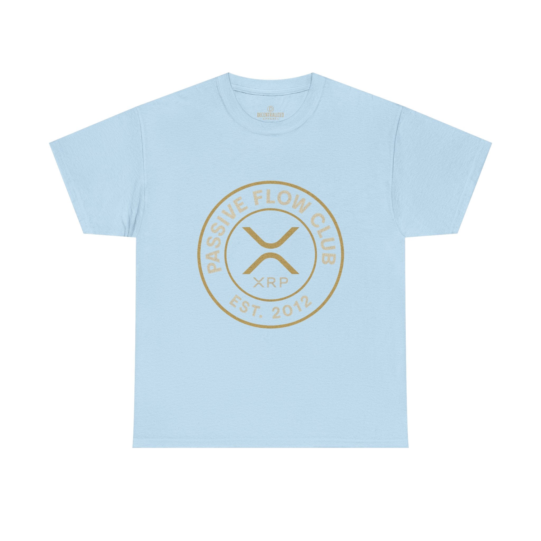XRP Passive Flow Club T‑Shirt — Crypto Logo Tee (Est. 2012)