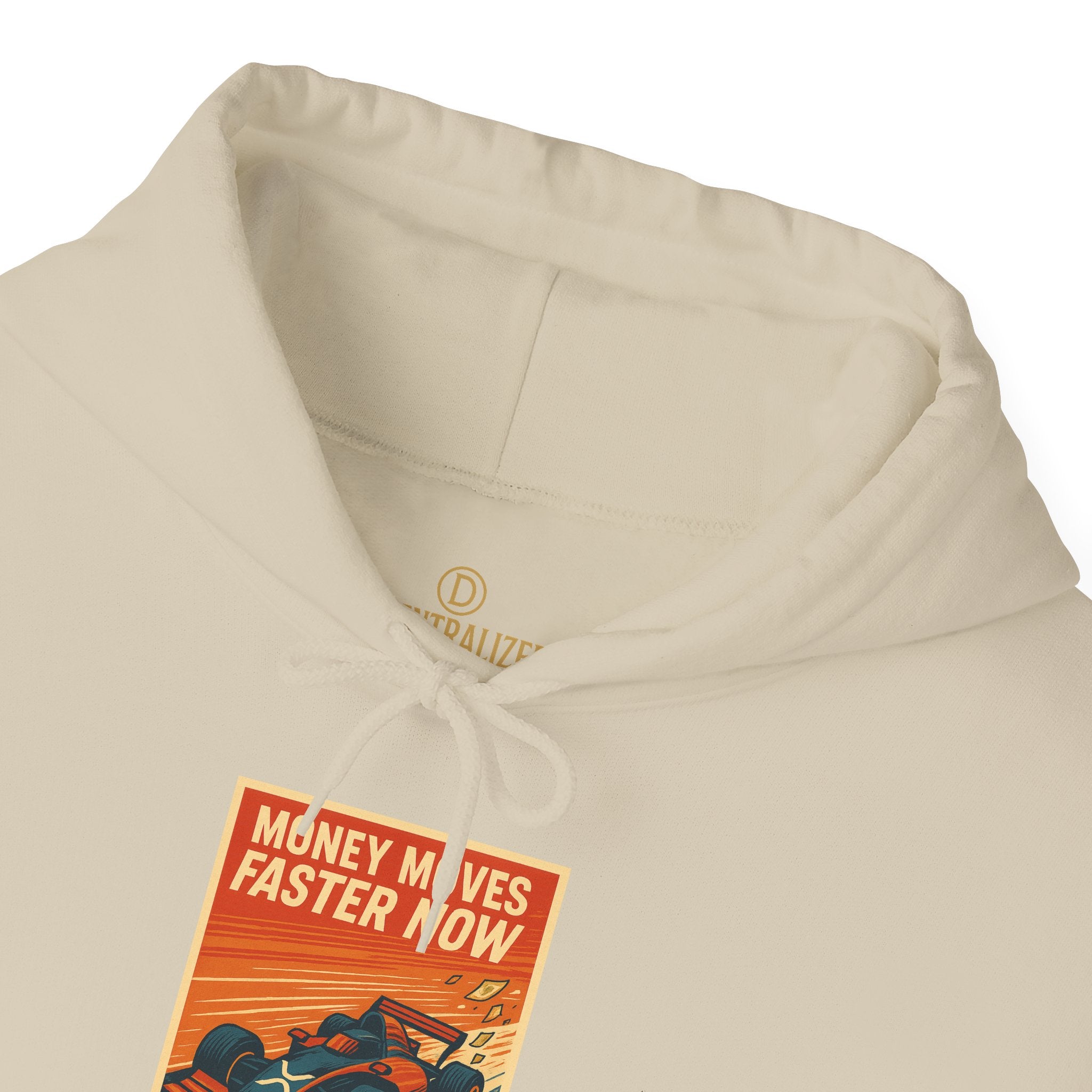 XRP 'Money Moves Faster Now' Hoodie – Crypto Retro Graphic Pullover