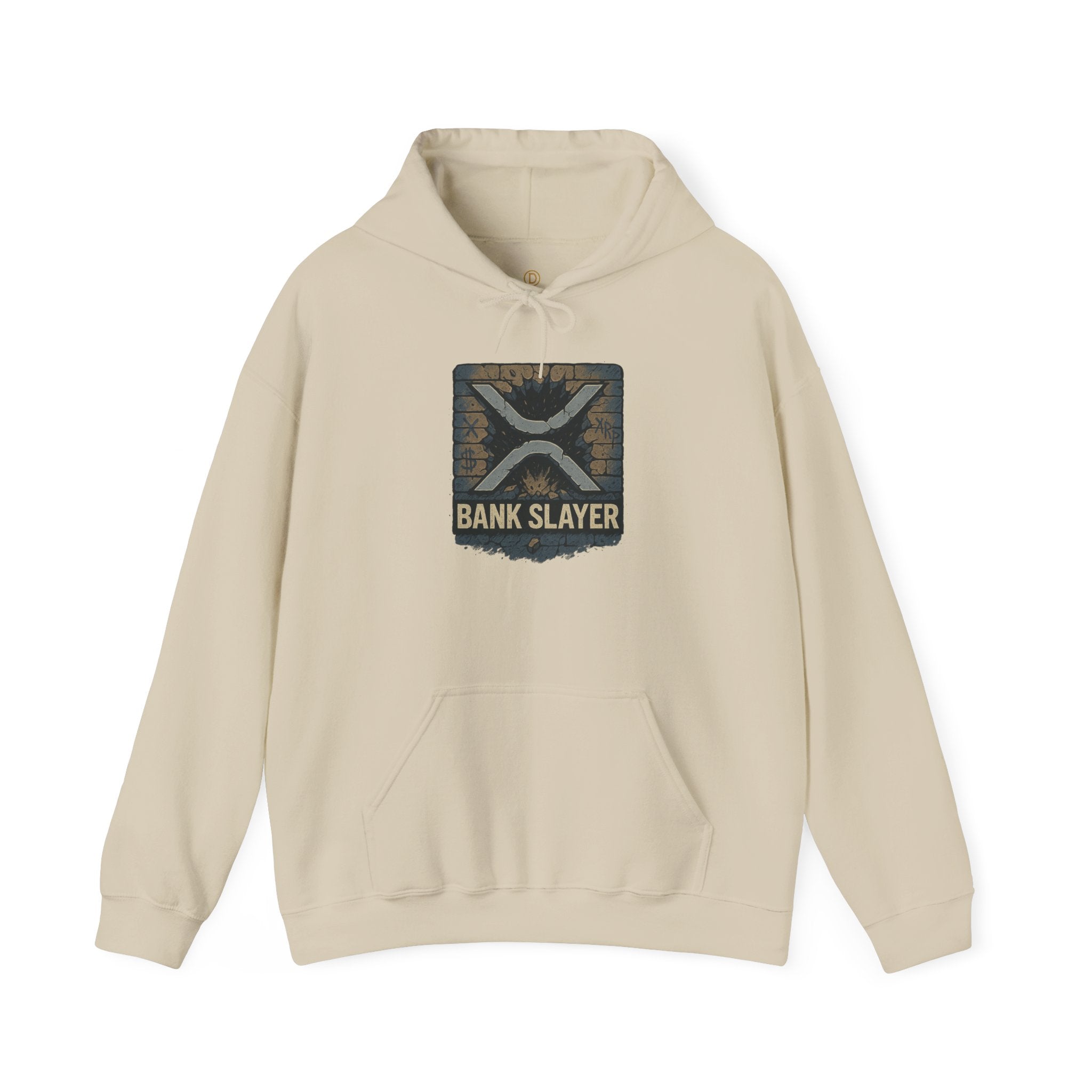 Bank Slayer Hoodie - Vintage Tactical Crest Graphic Sweatshirt