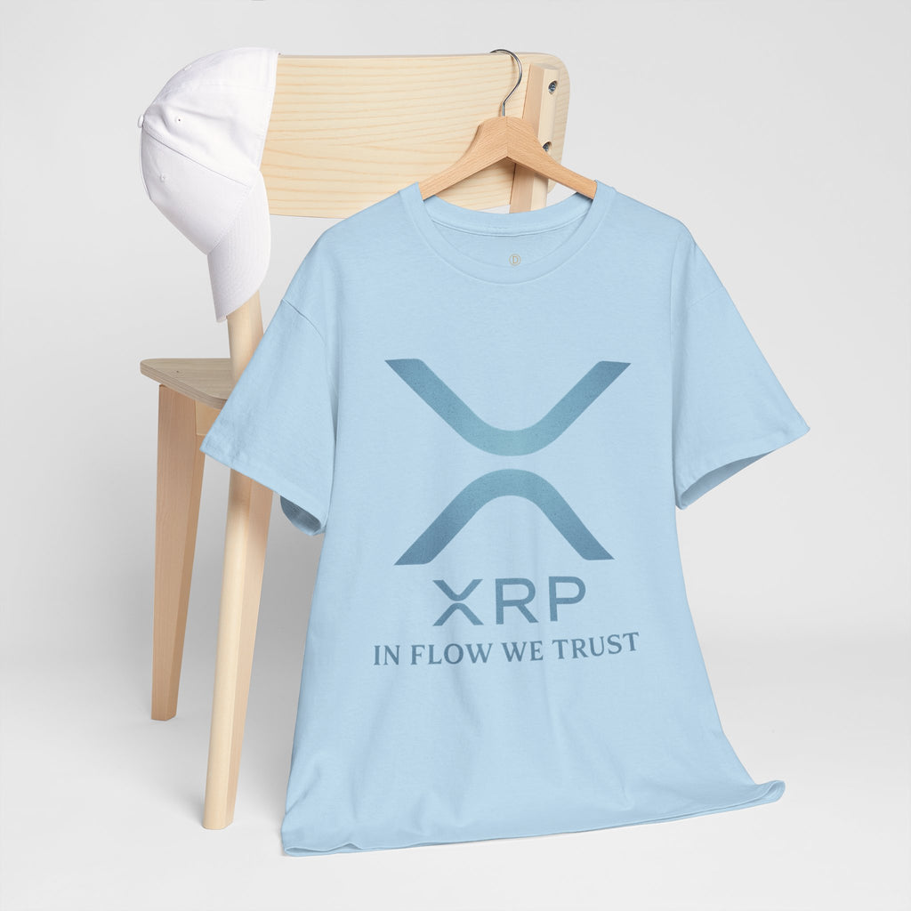 XRP Crypto Tee — "In Flow We Trust" Ripple Logo T-Shirt