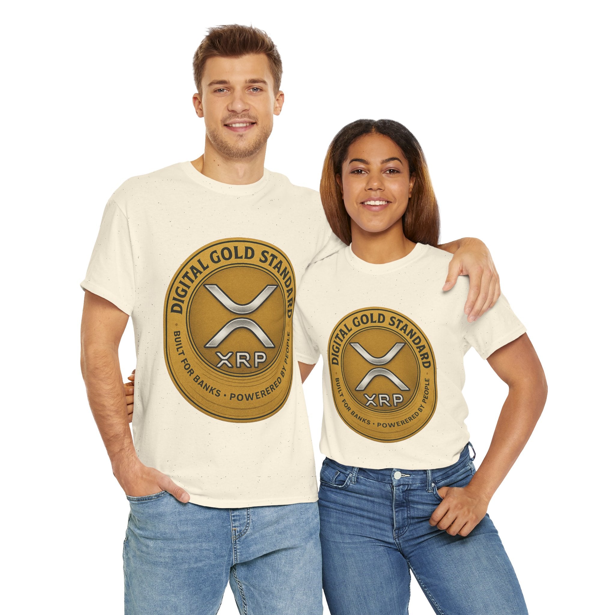 XRP Digital Gold Tee – Cryptocurrency Logo Shirt