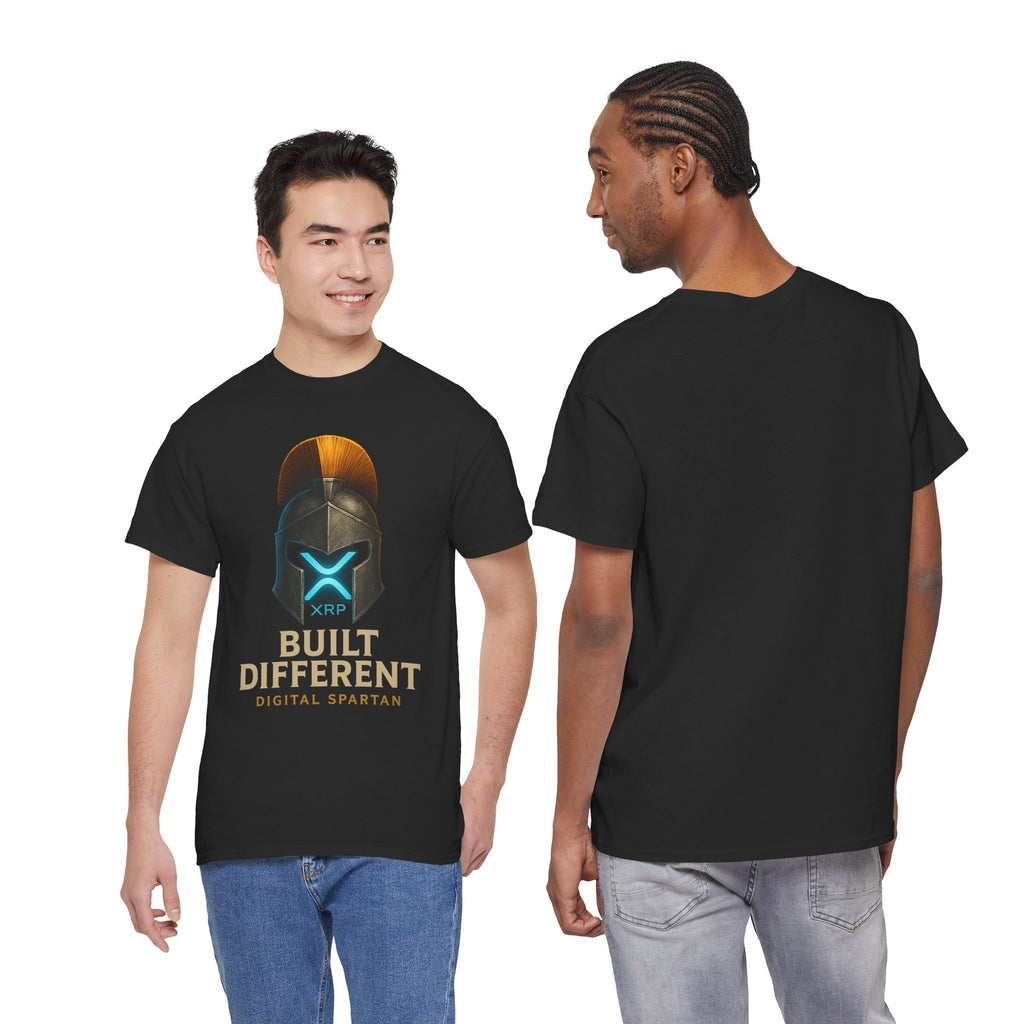 Built Different Spartan Tee — Digital Spartan XRP Crypto T-Shirt