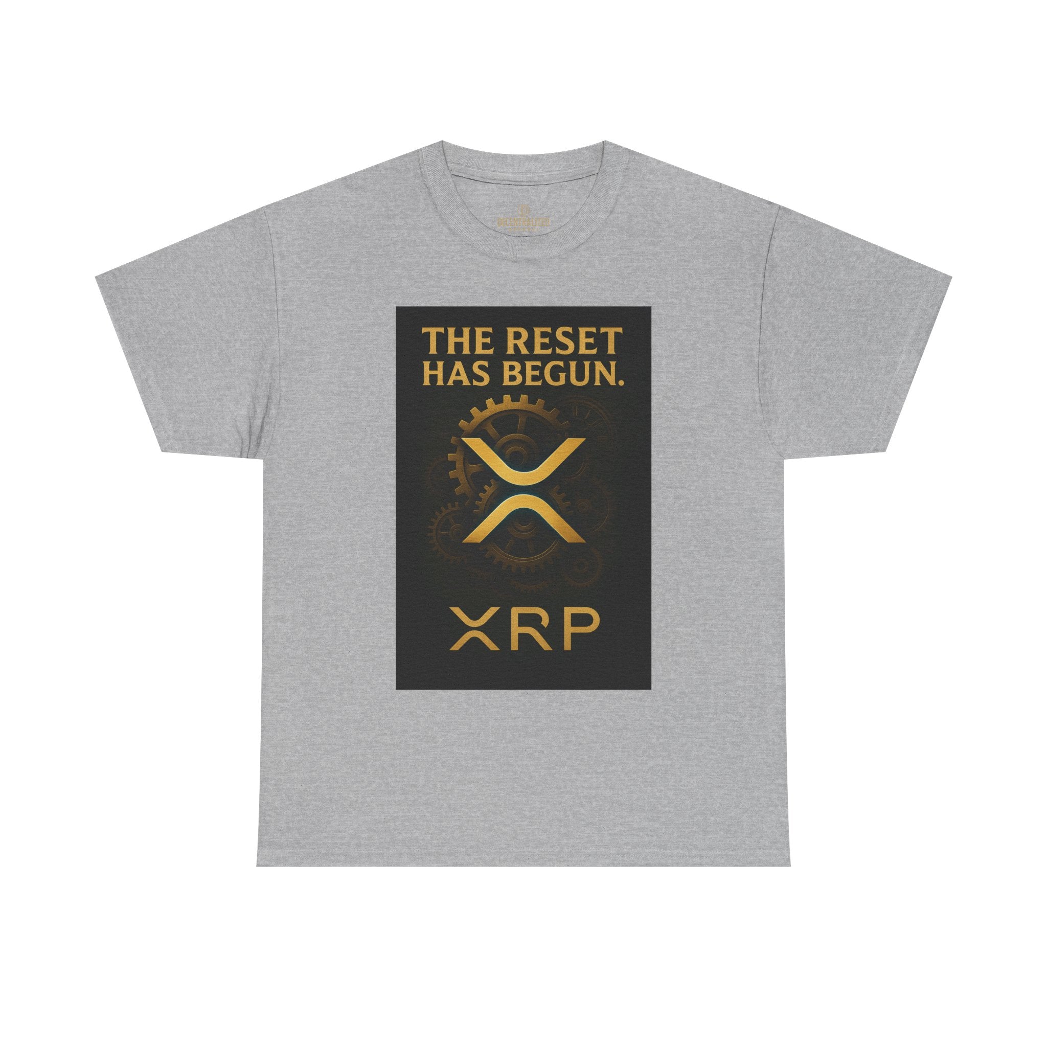 XRP Crypto Tee — "The Reset Has Begun" Bitcoin Alternative Shirt