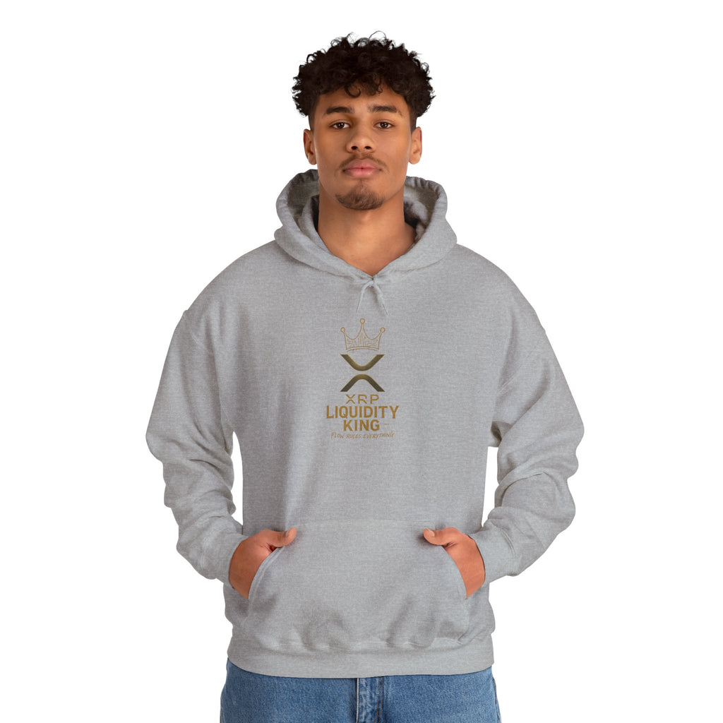 XRP Liquidity King Hoodie — Crypto Logo Pullover for Traders & Investors