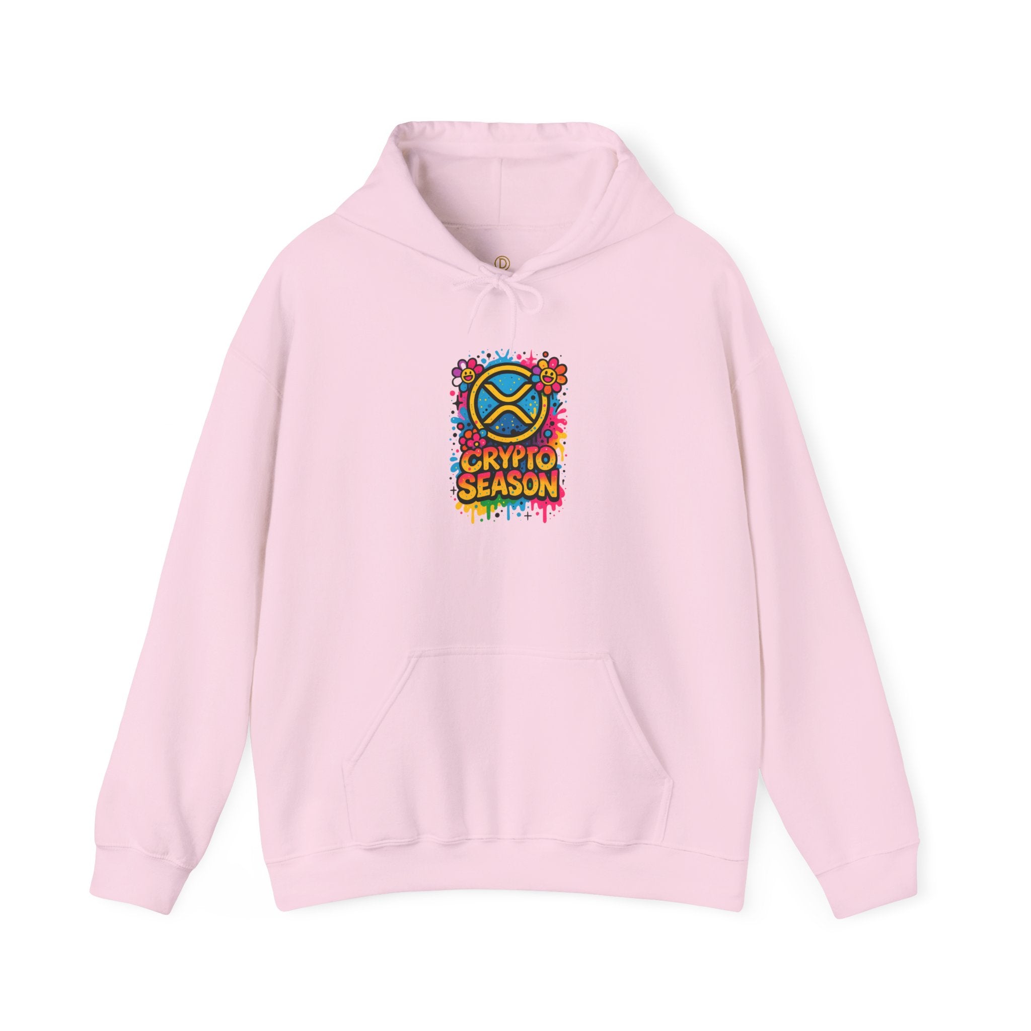 Crypto Season Hoodie - Colorful Ripple X Logo Streetwear