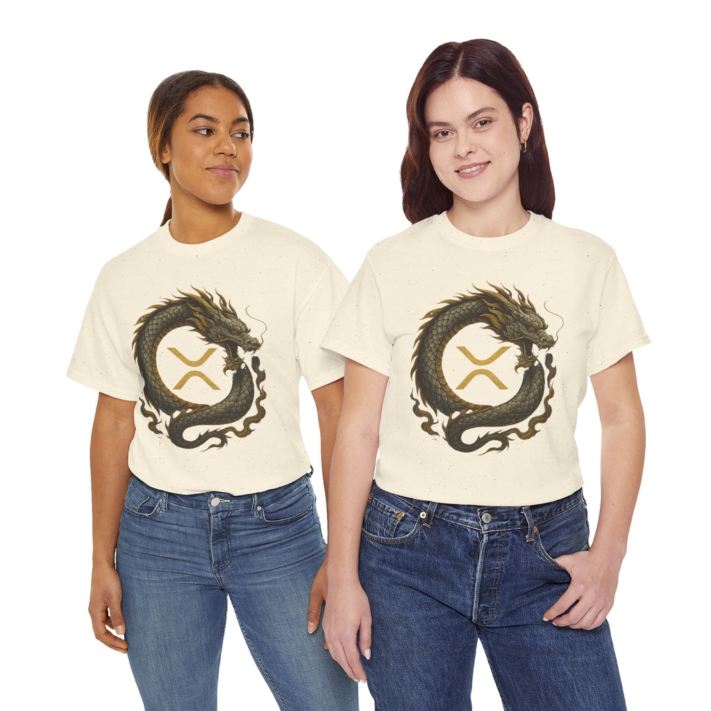 Dragon XRP Logo T-Shirt — Crypto XRP Circle Dragon Graphic Tee