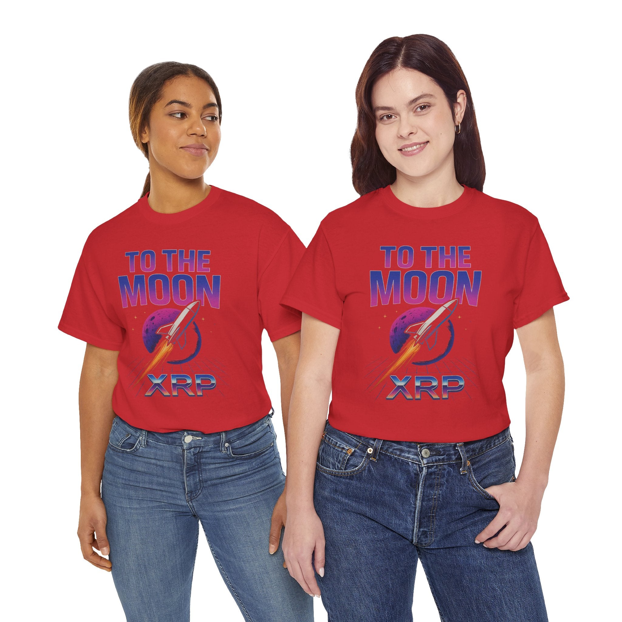 XRP 'To The Moon' T-Shirt — Crypto Investor Rocket Tee