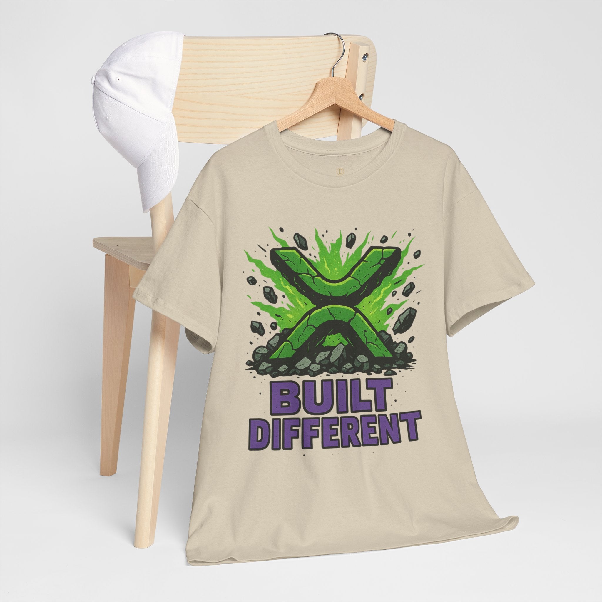 Built Different T-Shirt — Green Gamer Logo Tee