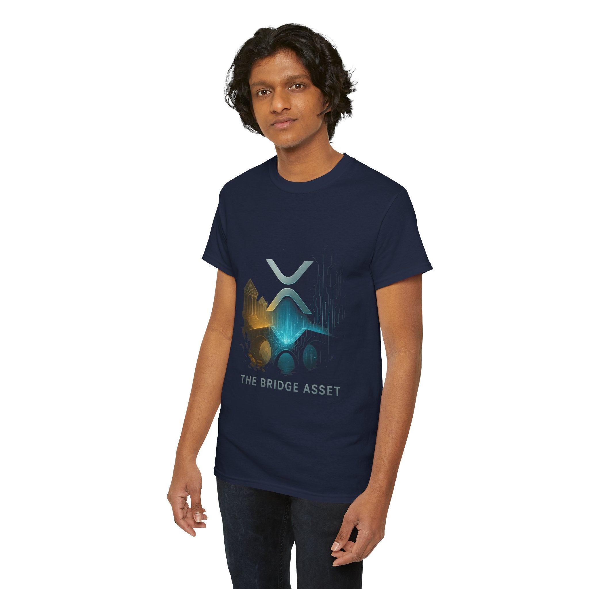 Ripple XRP Crypto Tee — 'The Bridge Asset' Logo T-Shirt