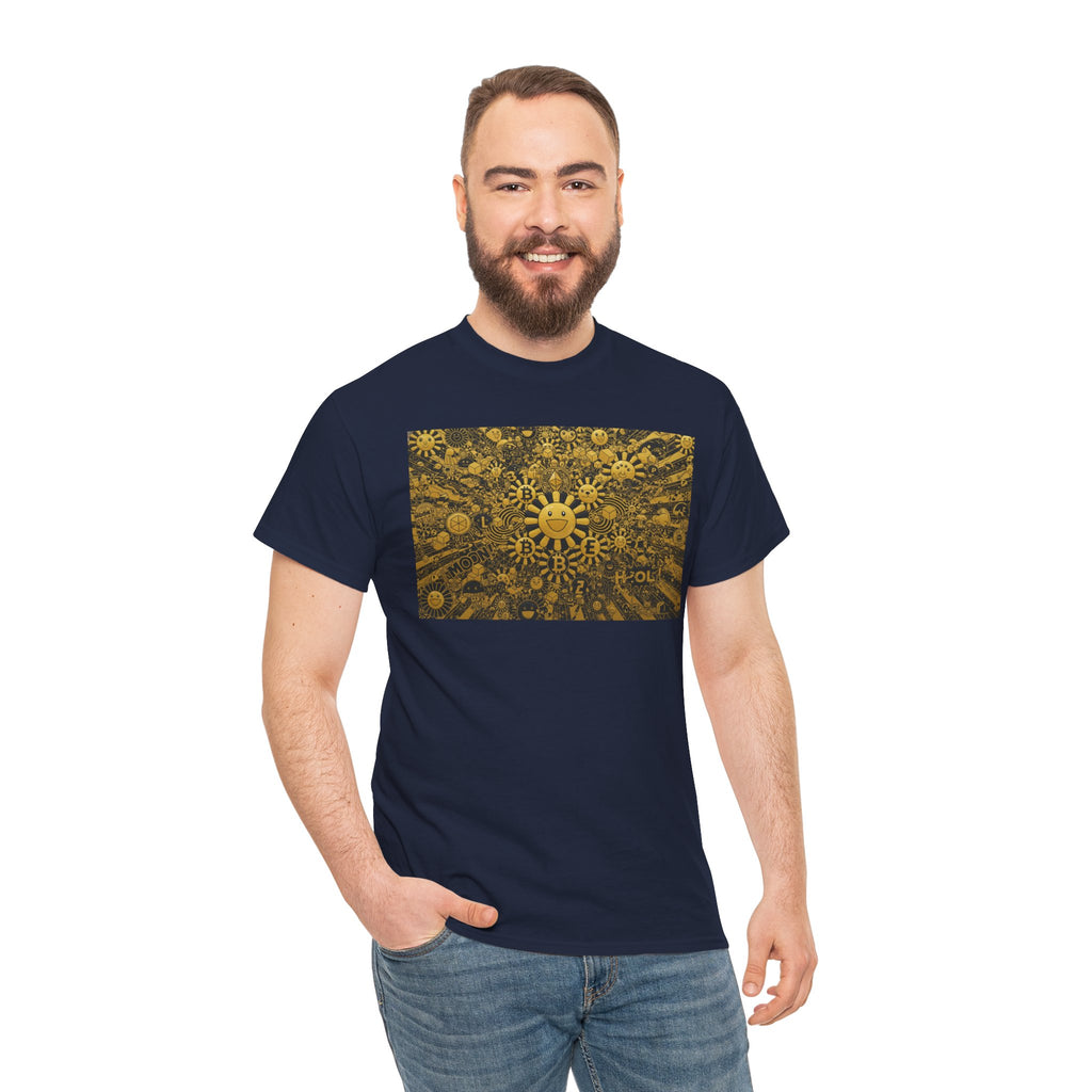 Sunflower Burst T‑Shirt — Golden Sunflower Pattern Tee